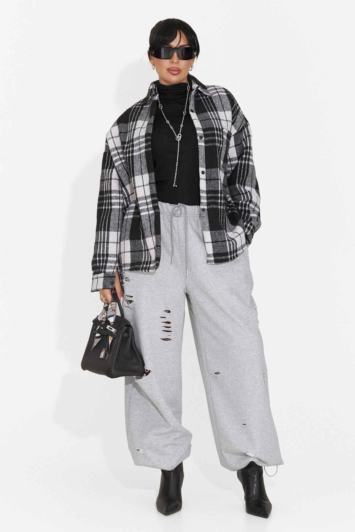 Helanca casual neagra Grunliza Bogas