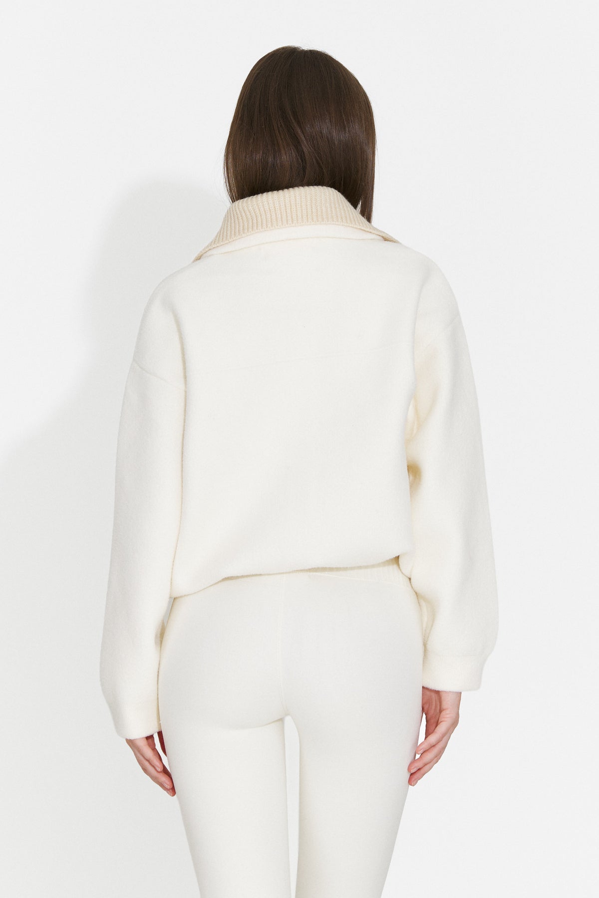 Jacheta casual crem Fyrilira Bogas