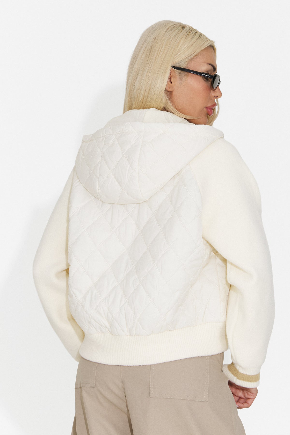 Jacheta casual crem Rylenova Bogas