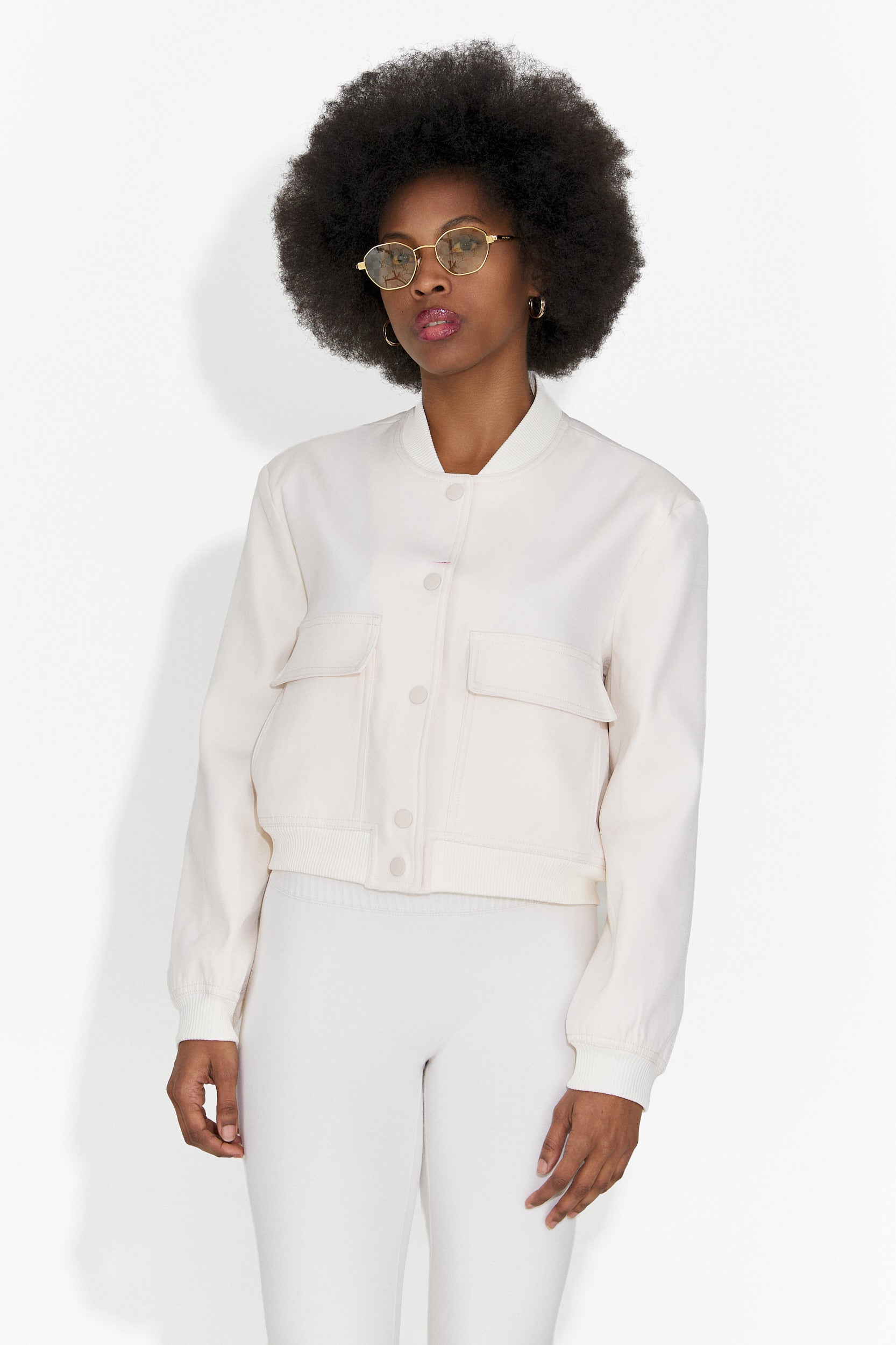 Cataleia Bogas Casualowy Kremowy Damski Kurtka