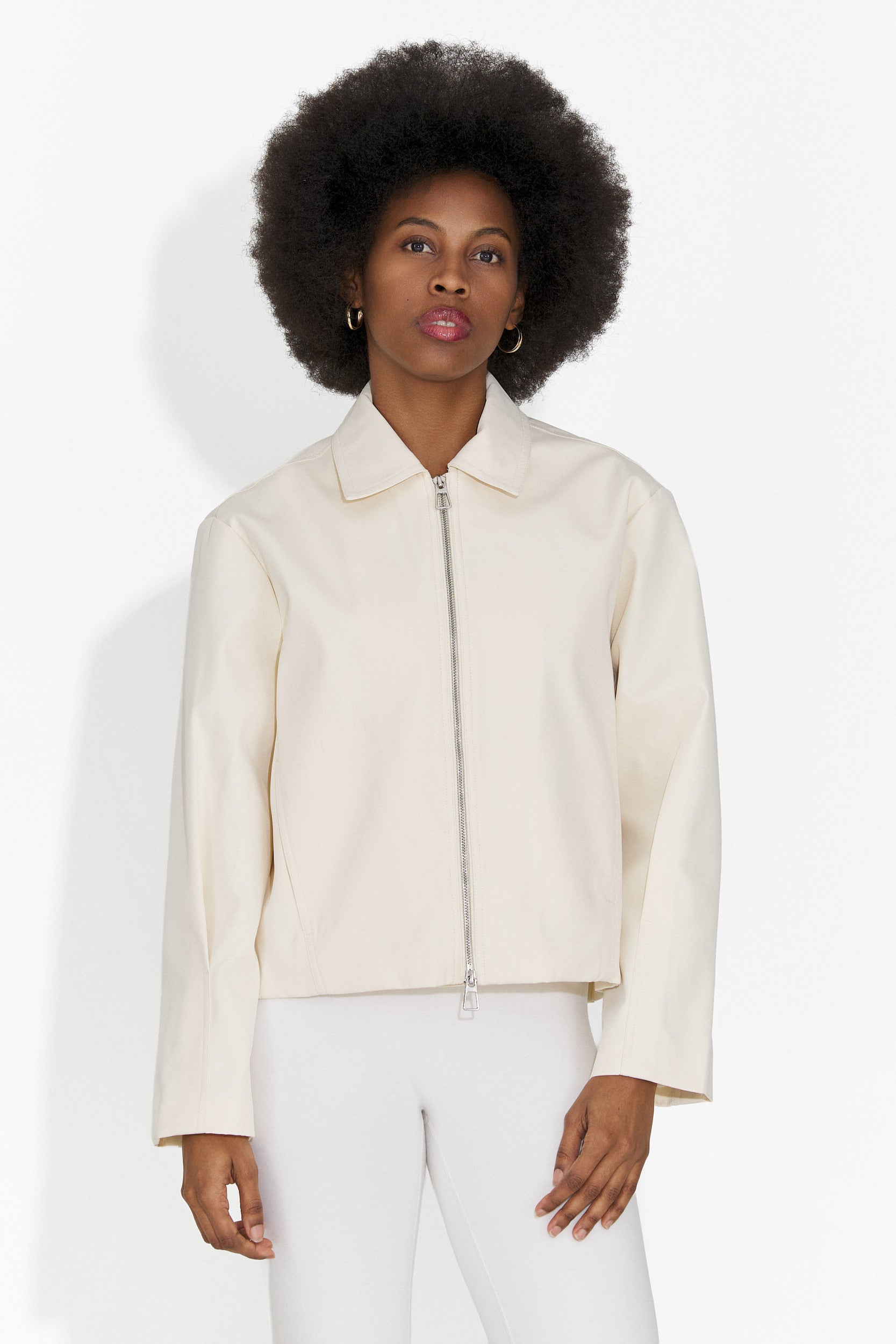 Elegancka Kremowa Damska Kurtka Comino Bogas