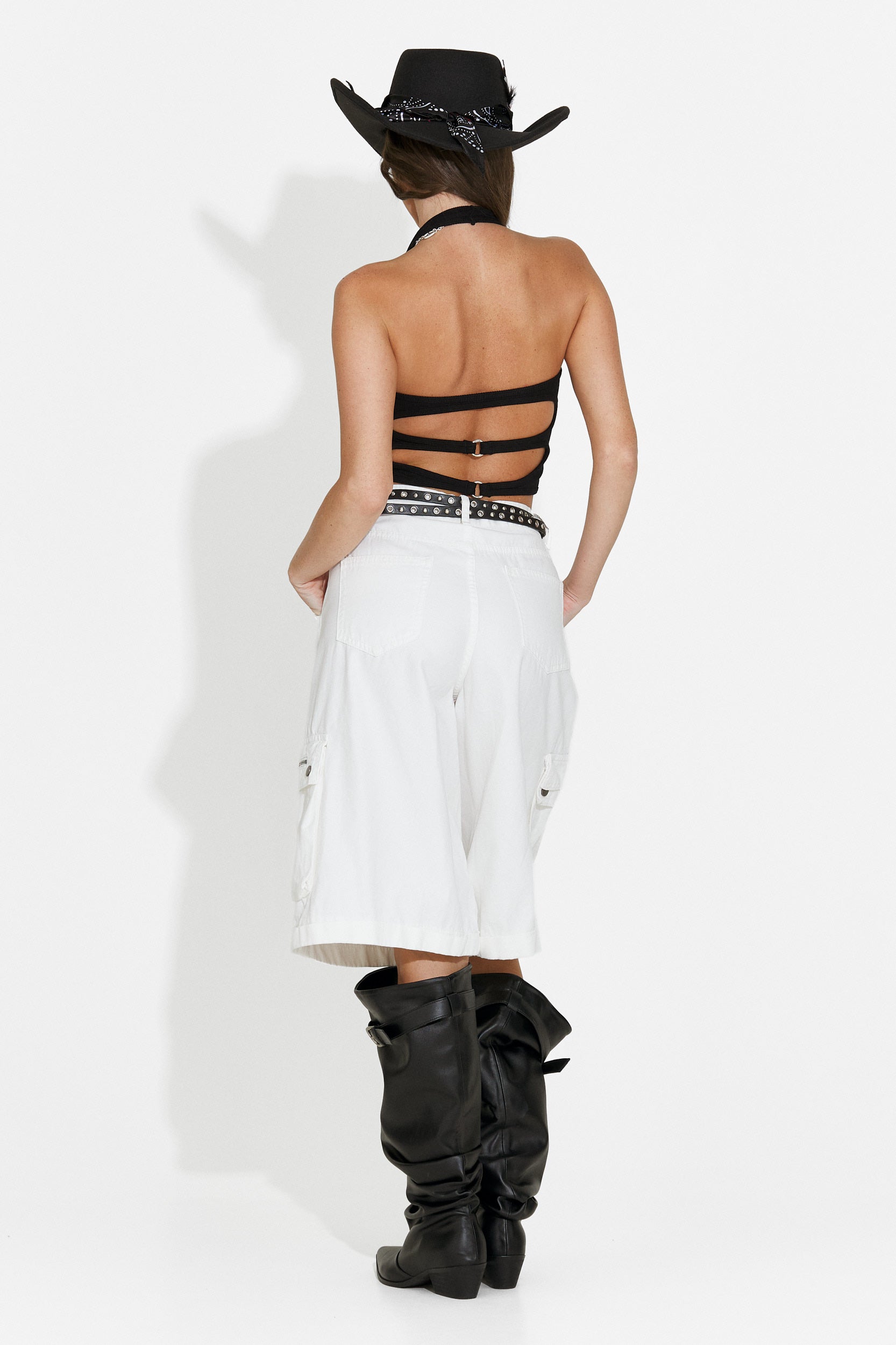 Top damski casual czarny Fliter Bogas