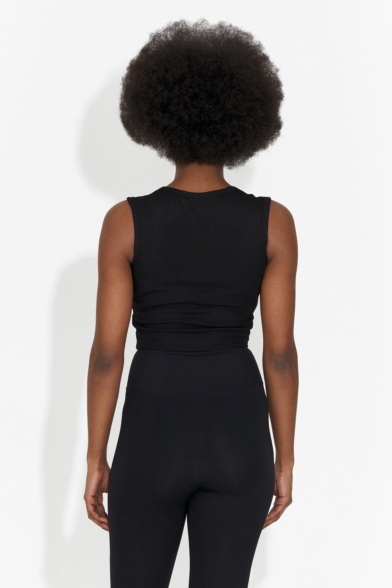 Casualny Czarny Top na Ramiączkach dla Kobiet Veliria Bogas