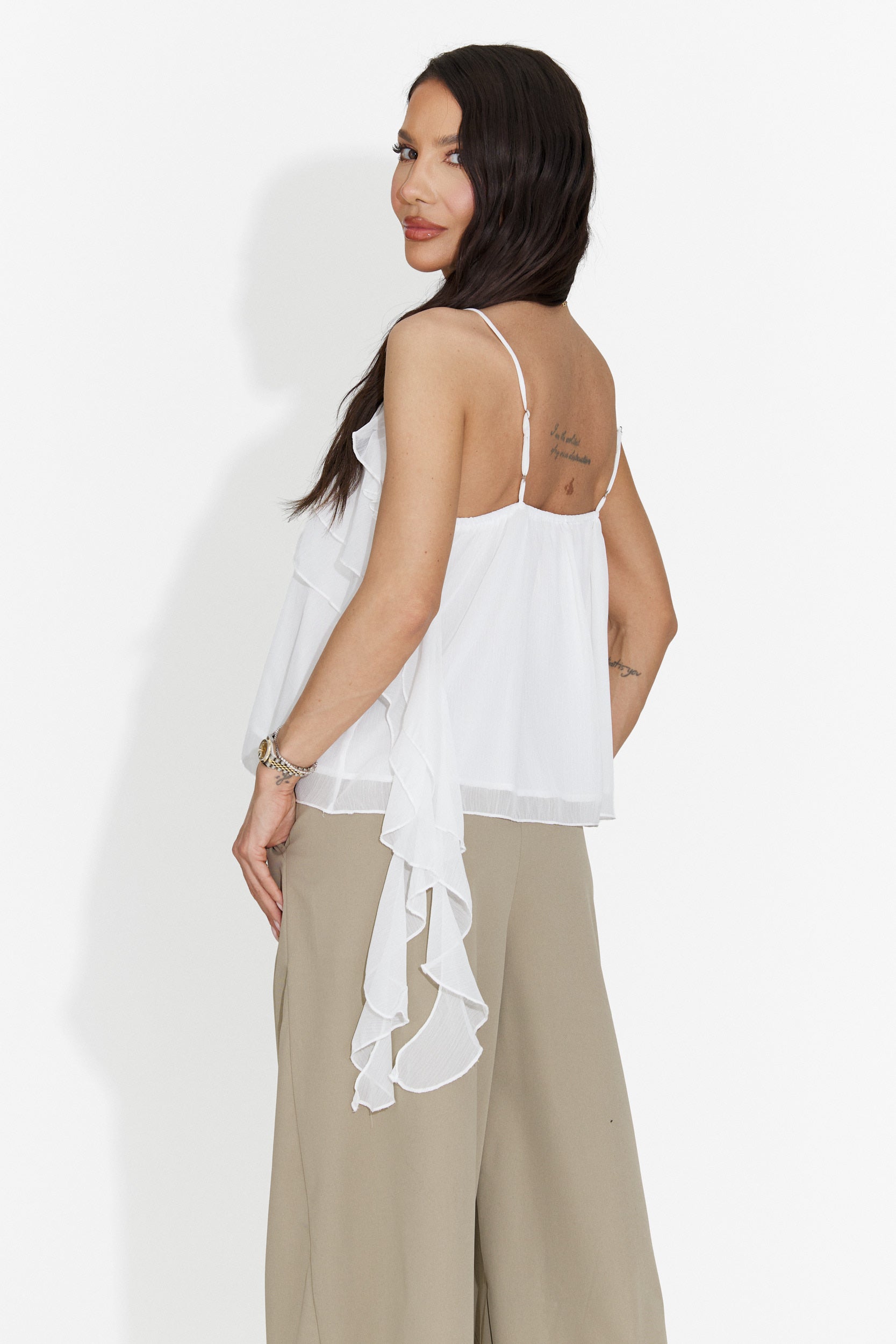 Maiou dama elegant alb Senolia Bogas