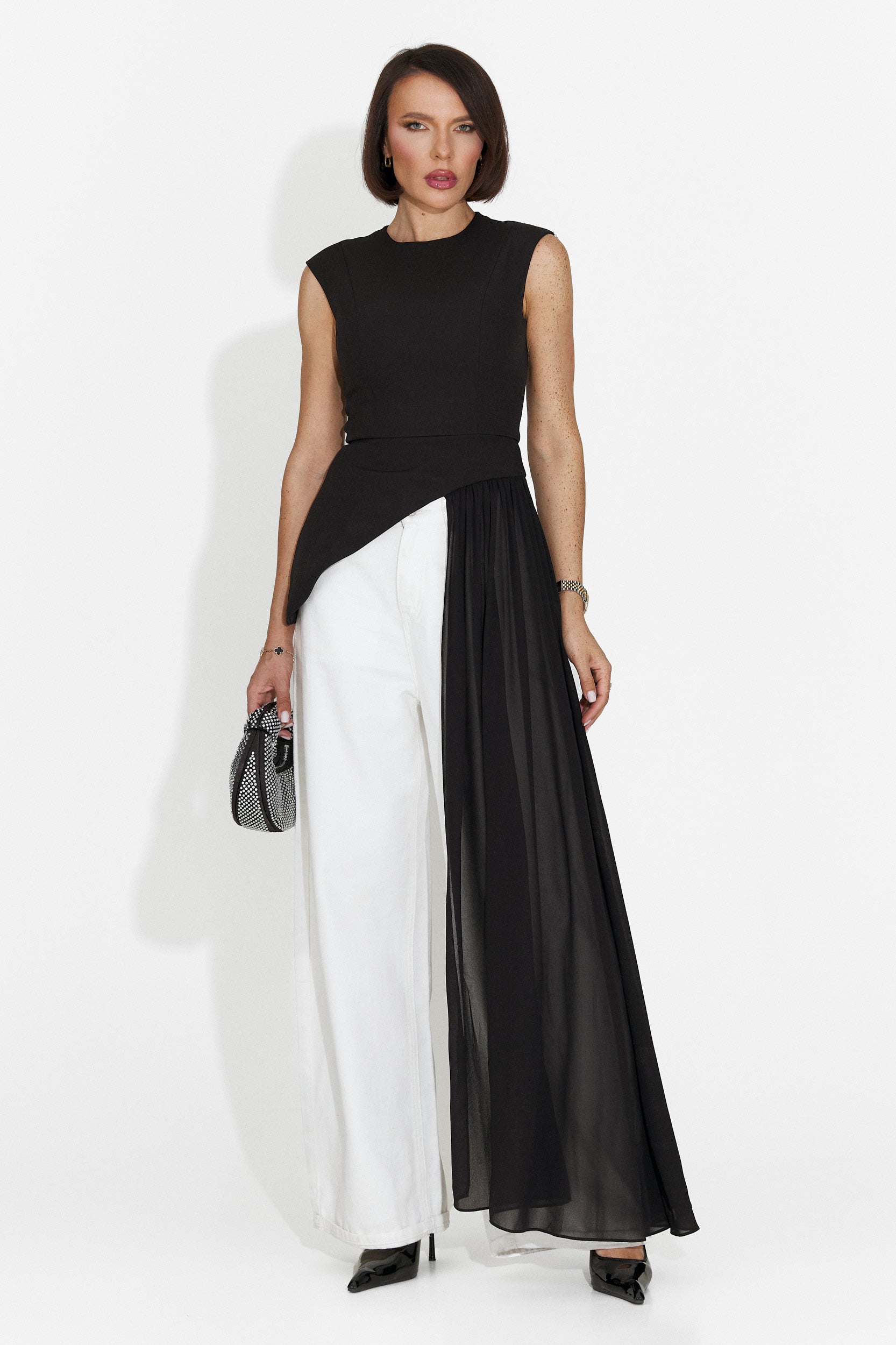 Maiou dama elegant negru Nunez Bogas