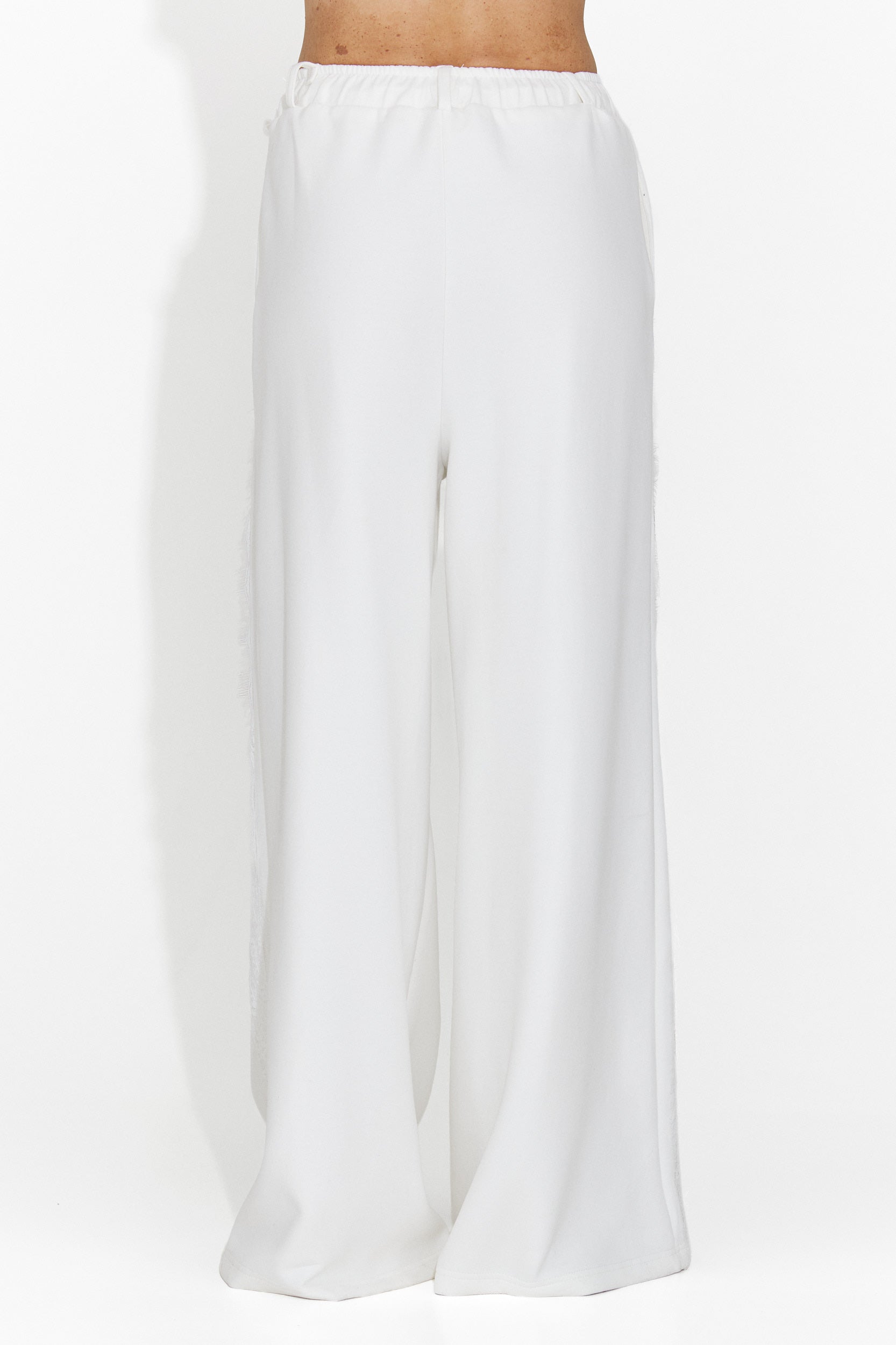 Zarania Bogas Casual Białe Spodnie Damskie