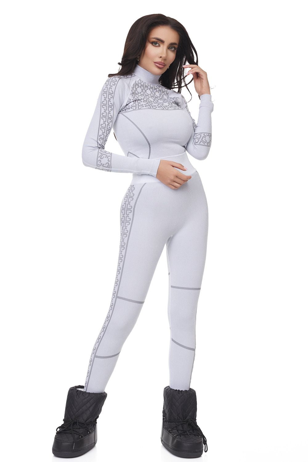 Casualne szare spodnie damskie Desya Bogas