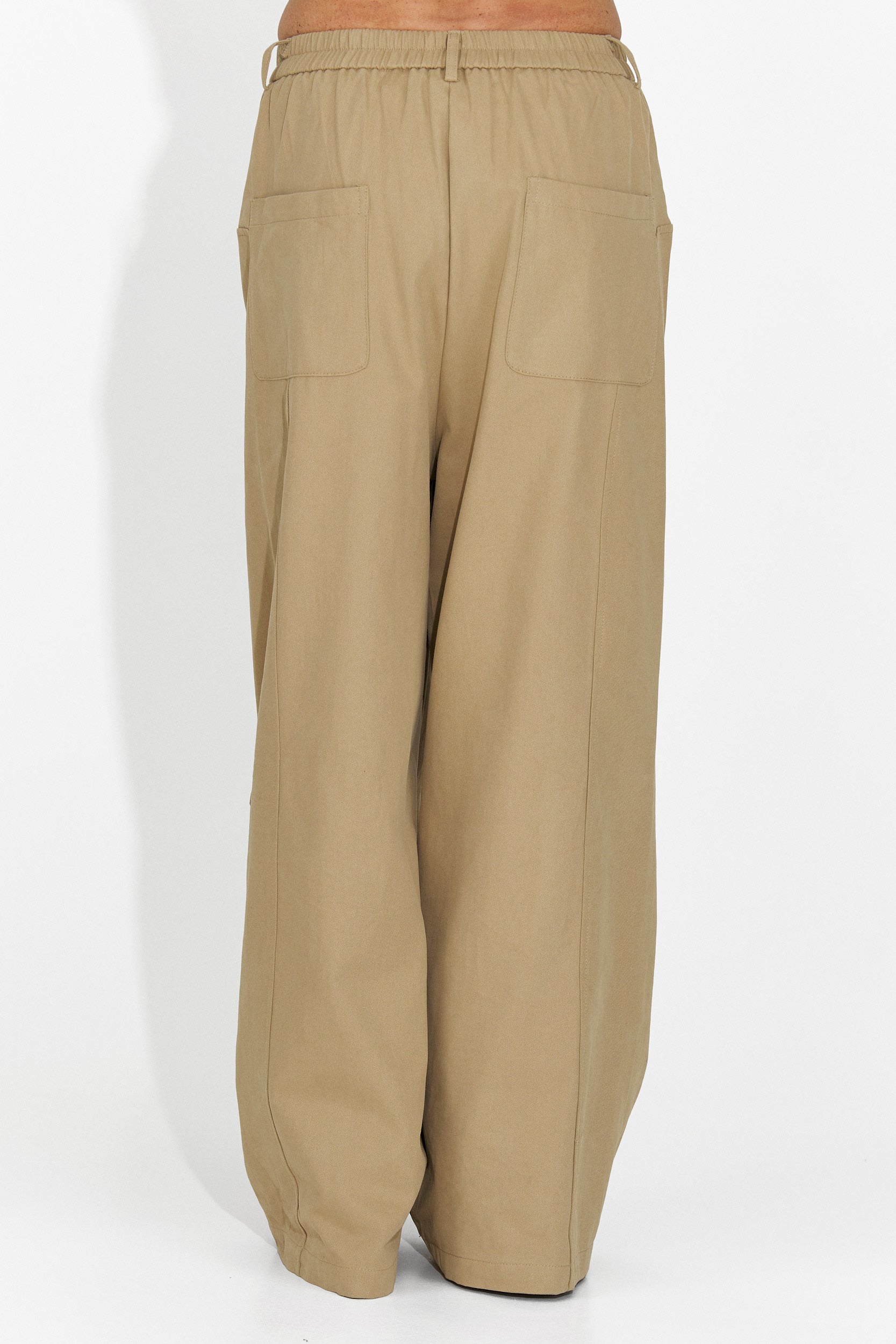 Luźne brązowe spodnie dla kobiet Nederia Bogas