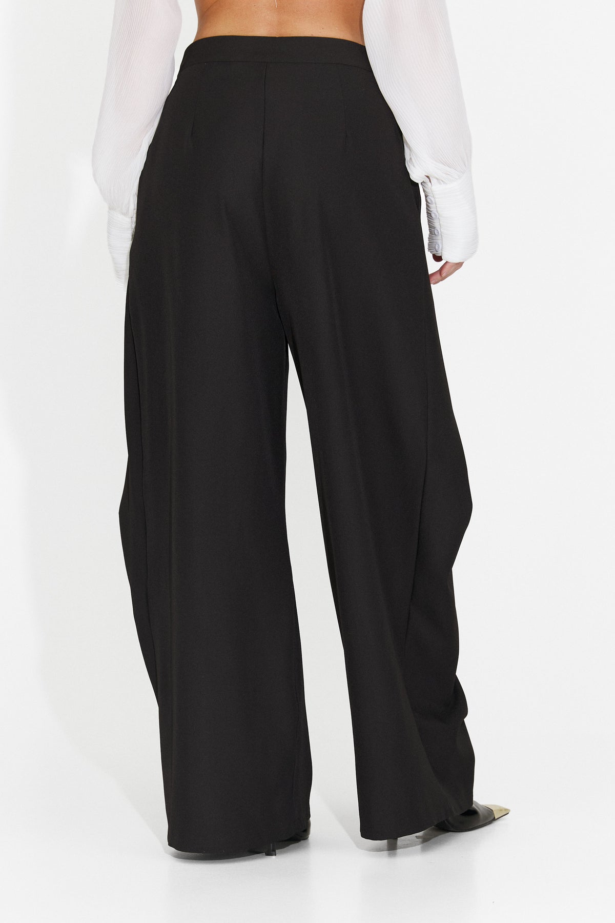 Pantaloni eleganti negri Veliritara Bogas