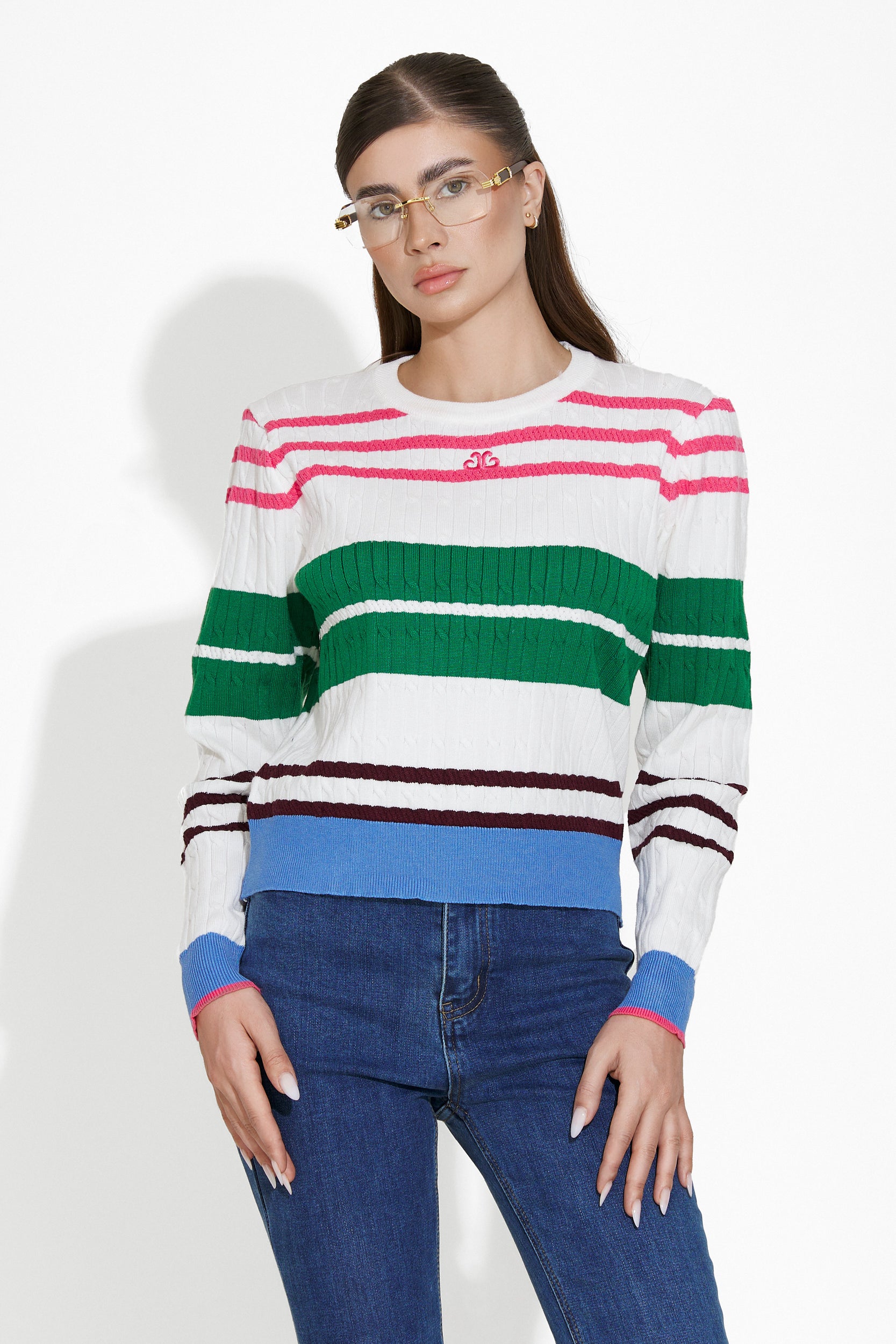 Biały sweter damski Odores Bogas