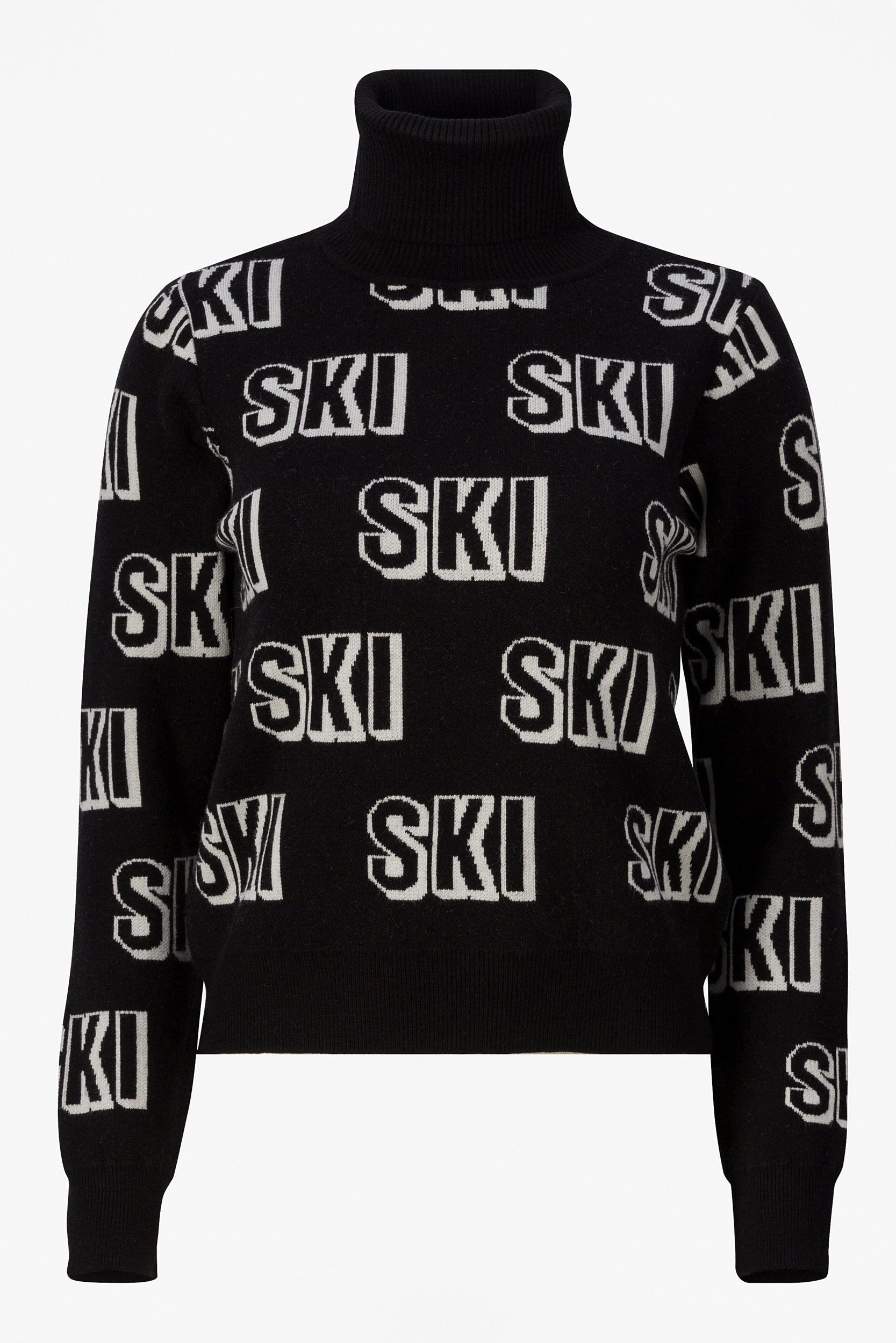 Czarny sweter narciarski damski Caresia Bogas