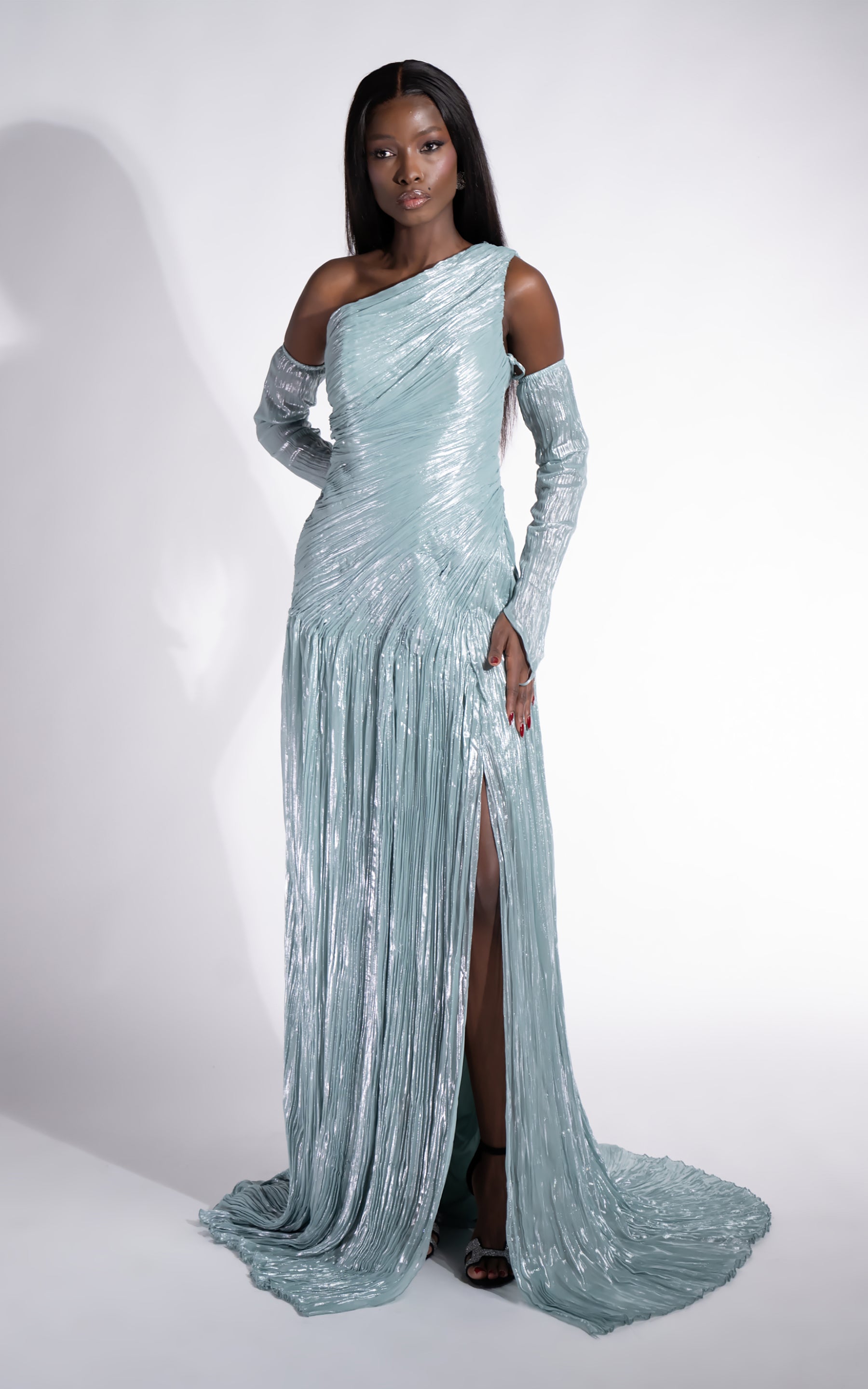 Sukienka damska długa turkusowa Penye Bogas