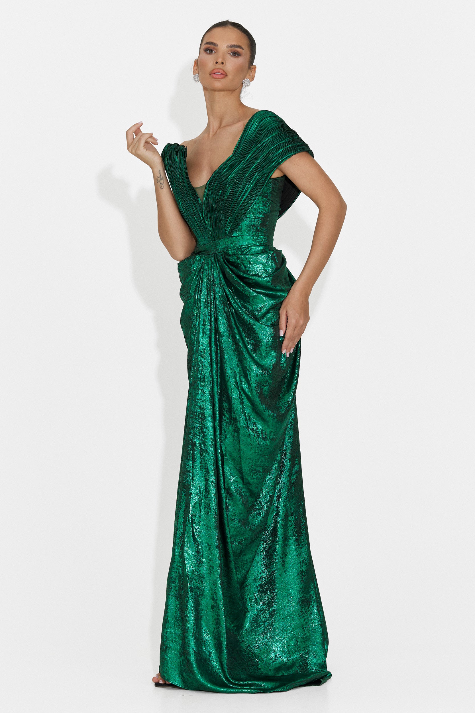 Rochie dama lunga verde Becker Bogas