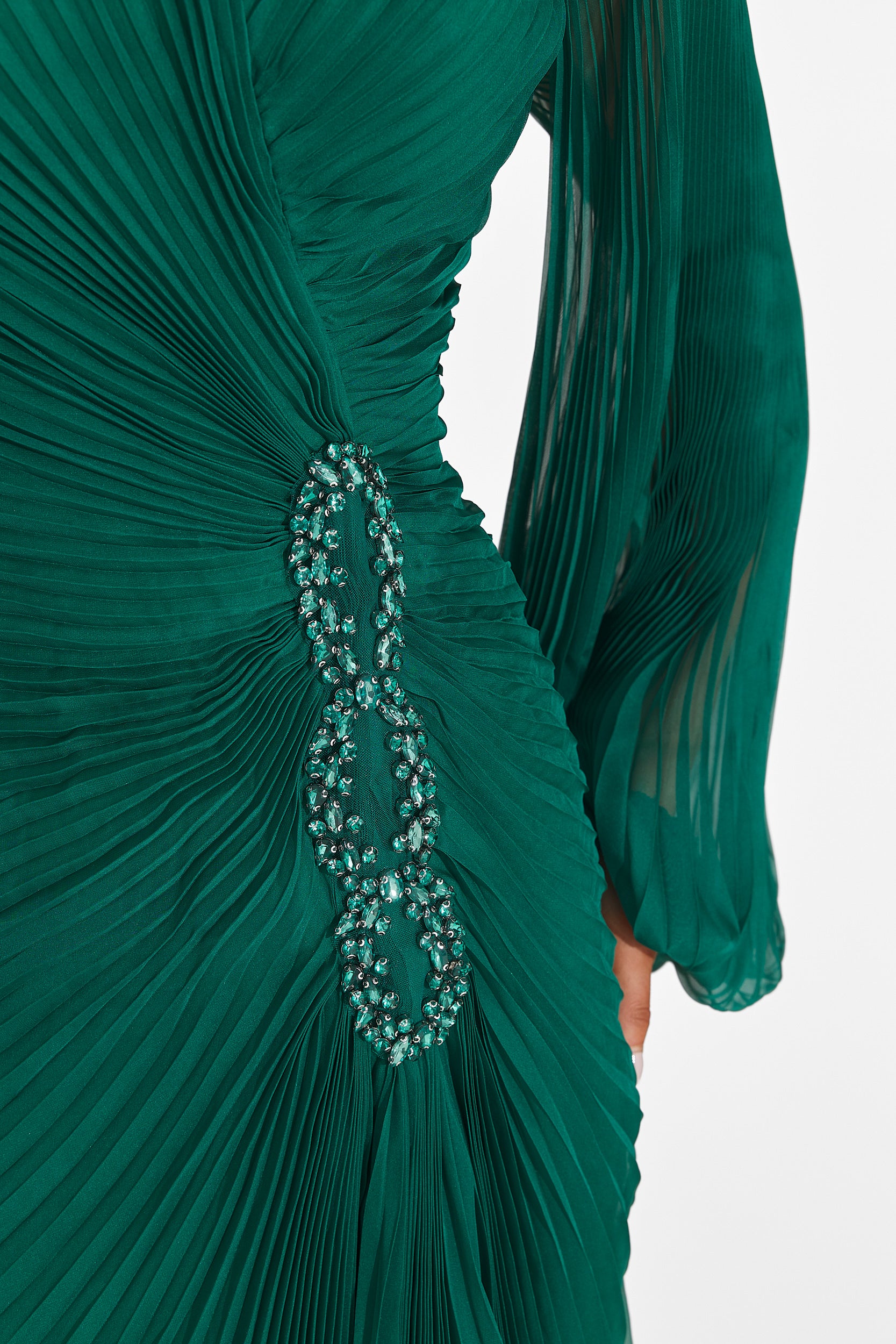 Zielona Długa Sukienka dla Kobiet Linares Bogas