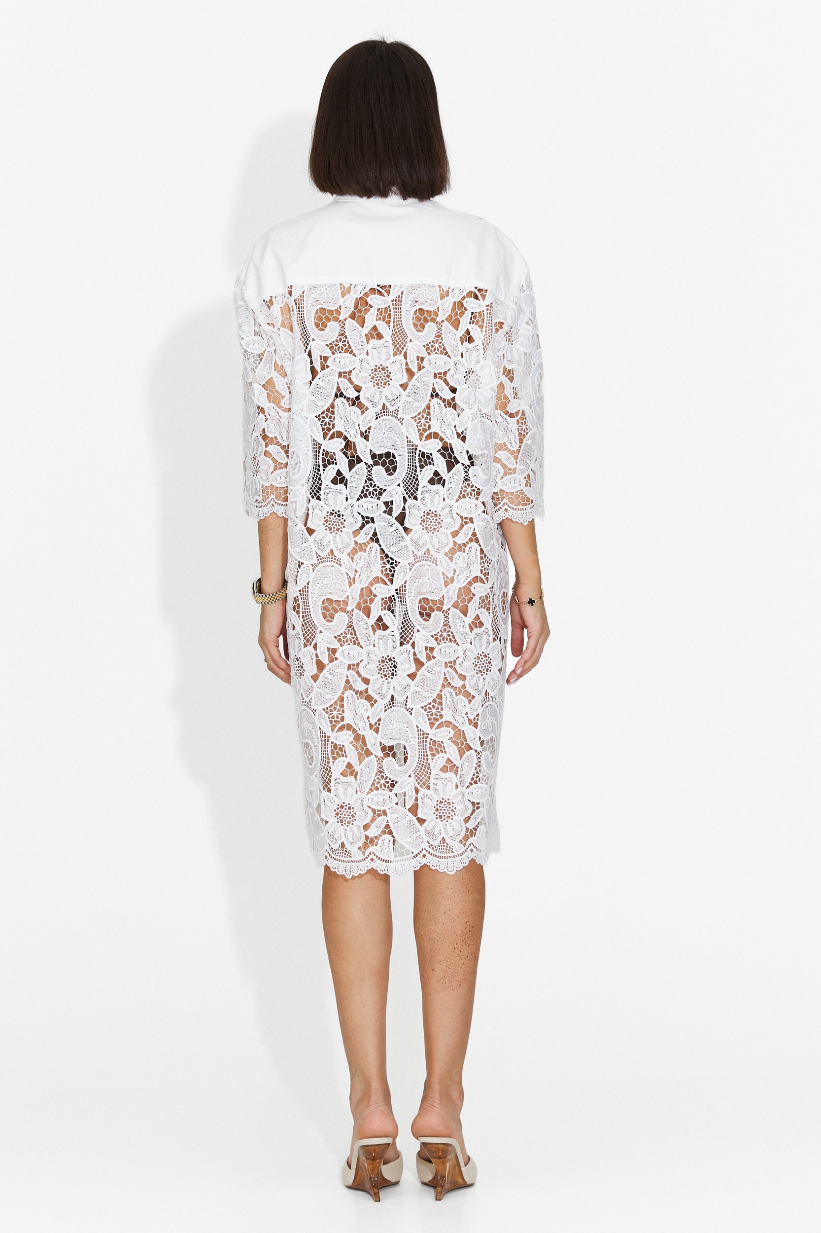 Rochie dama scurta alba Crina Bogas