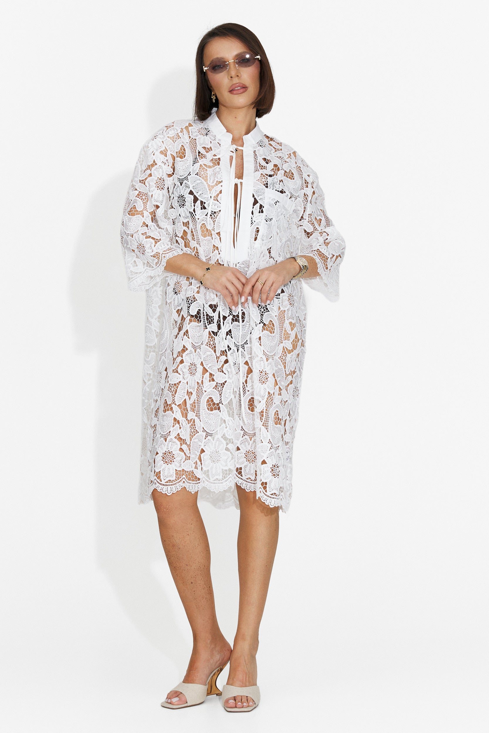 Rochie dama scurta alba Crina Bogas