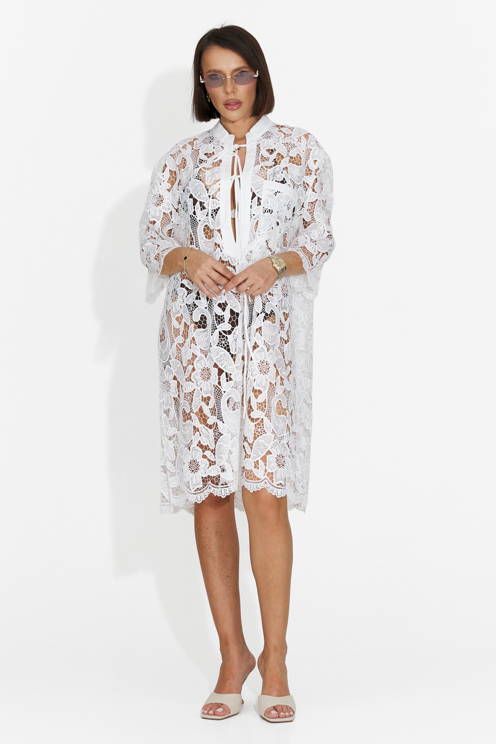 Rochie dama scurta alba Crina Bogas
