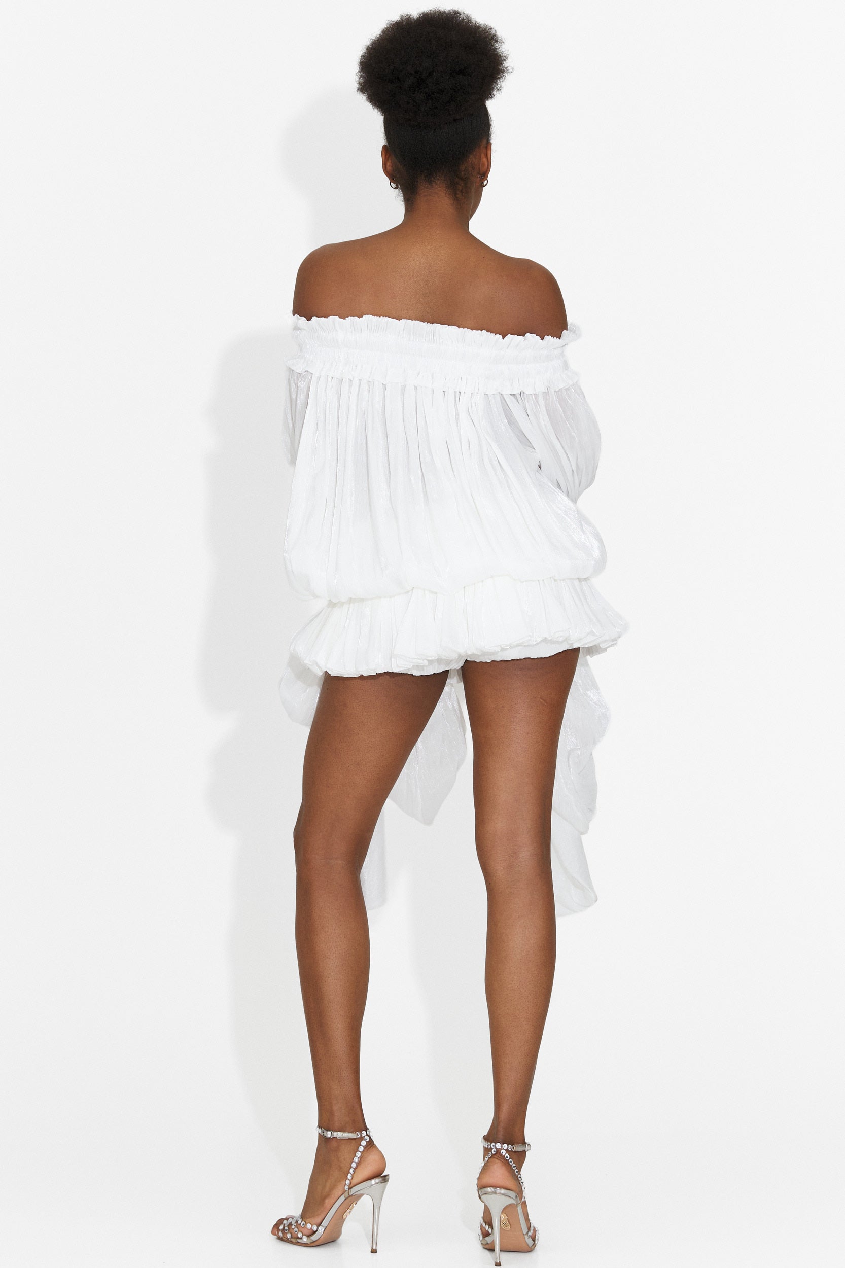 Rochie dama scurta alba Myara Bogas