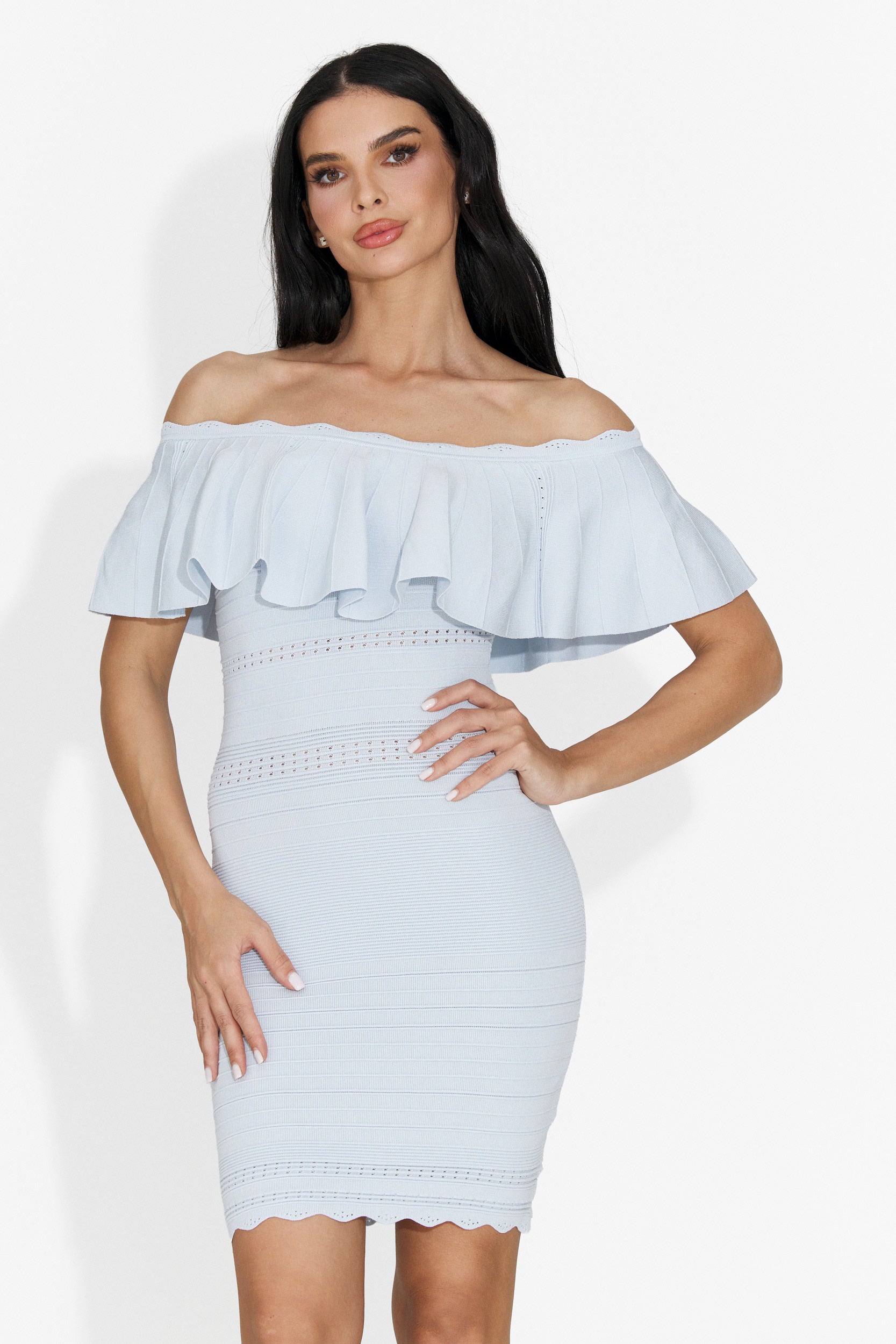 Rochie dama scurta bleu Loice Bogas