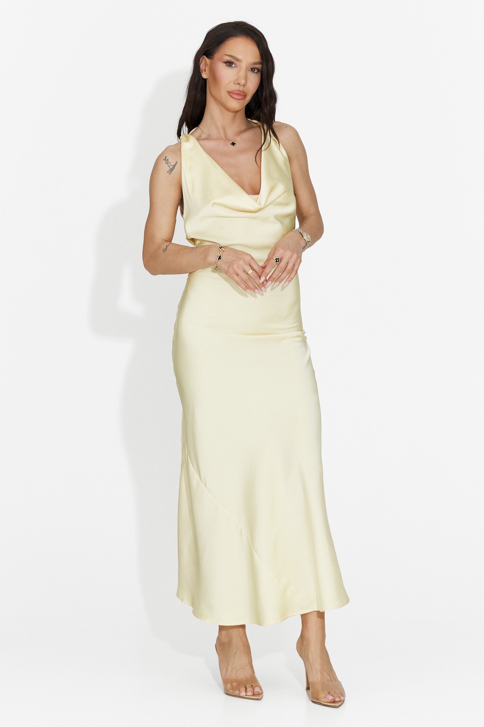 Rochie dama scurta galbena Fabiama Bogas