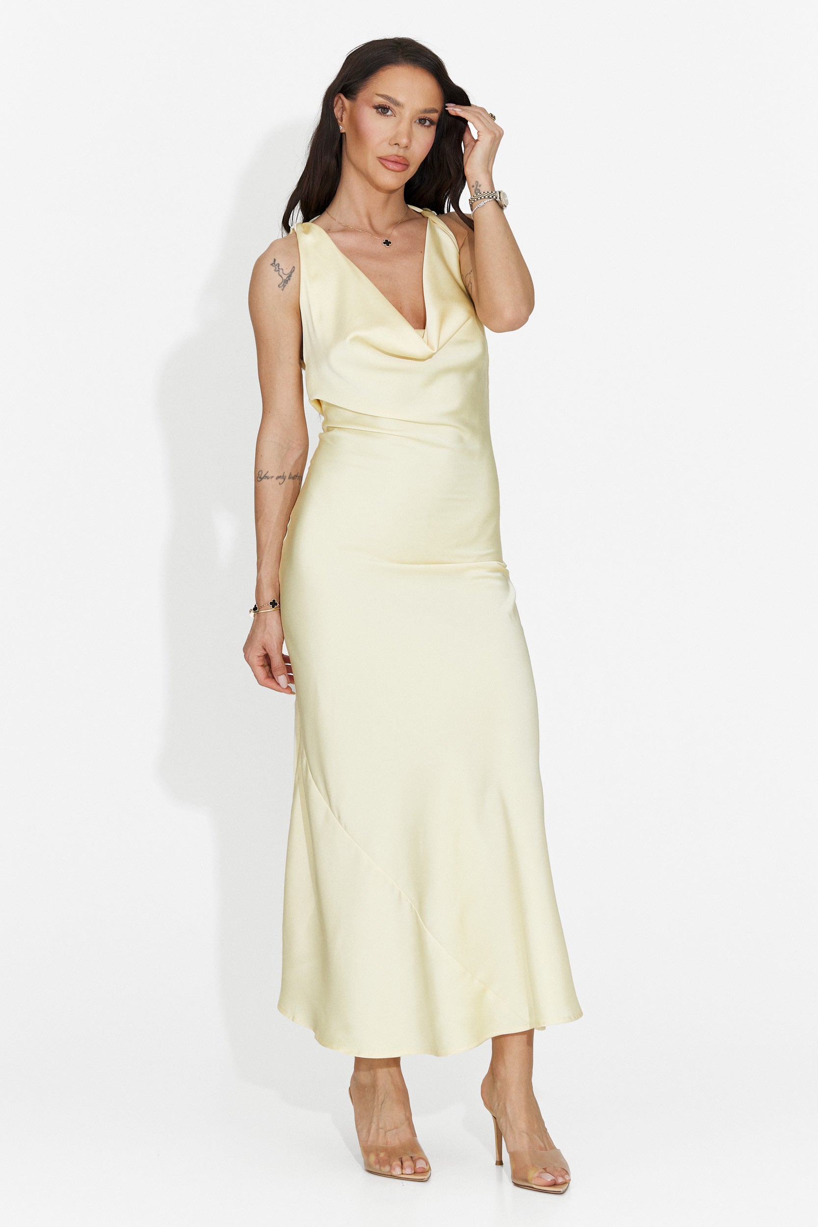 Rochie dama scurta galbena Fabiama Bogas