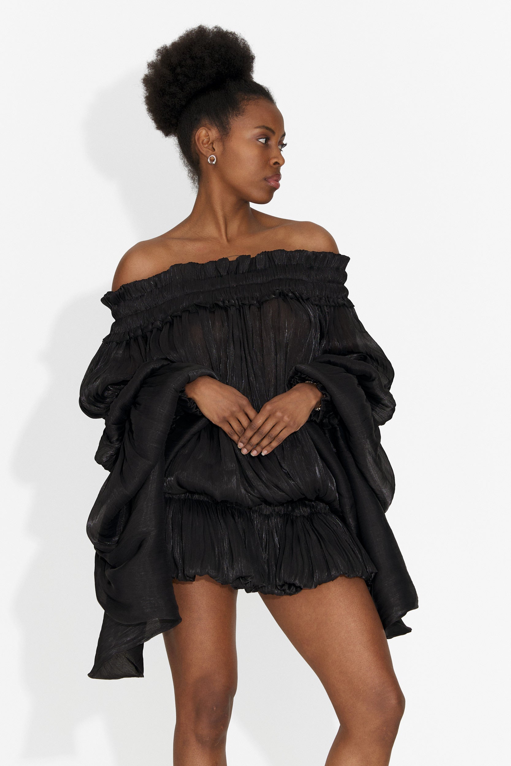 Rochie dama scurta neagra Myara Bogas