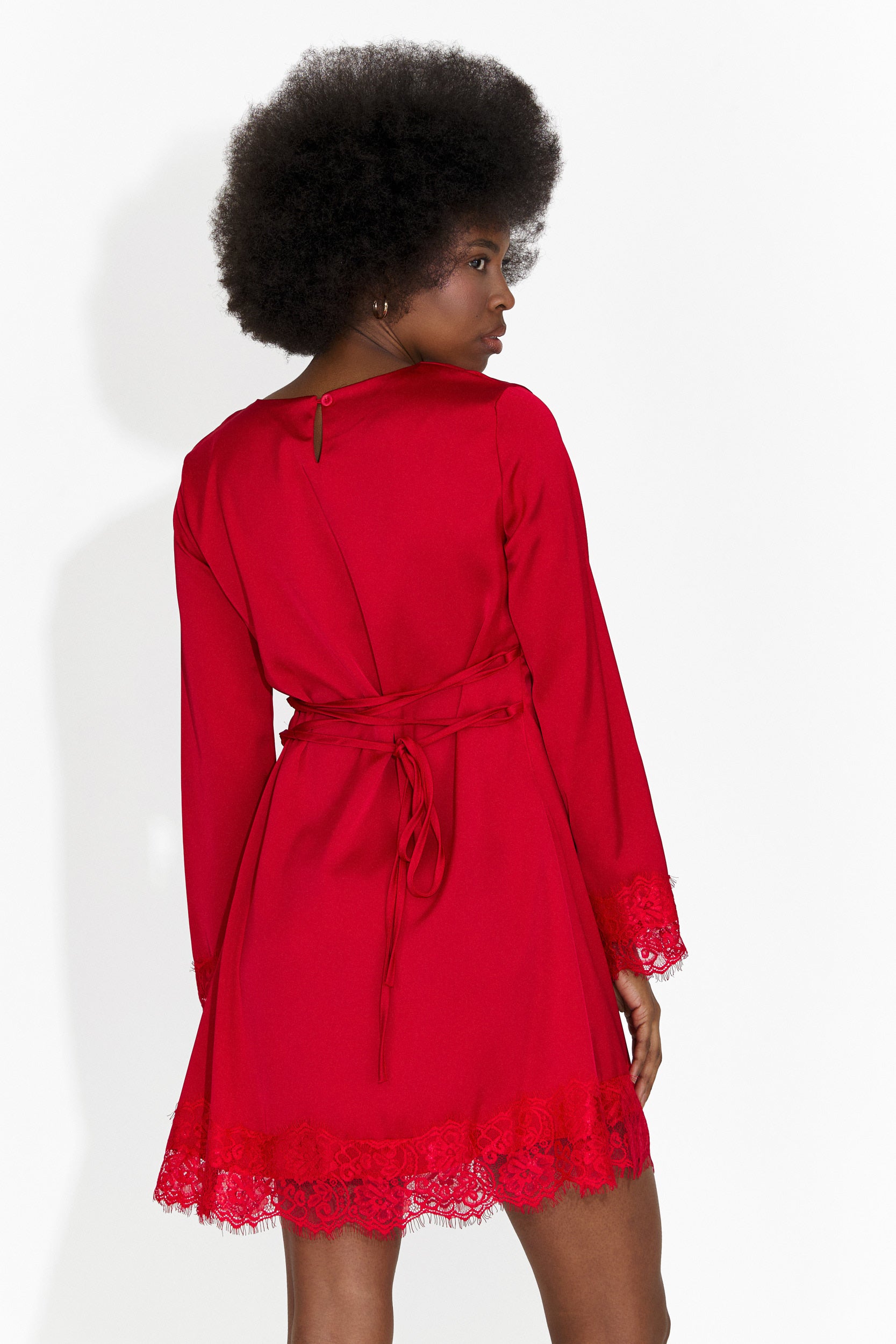 Krótka Czerwona Sukienka dla Kobiet Olmaria Bogas