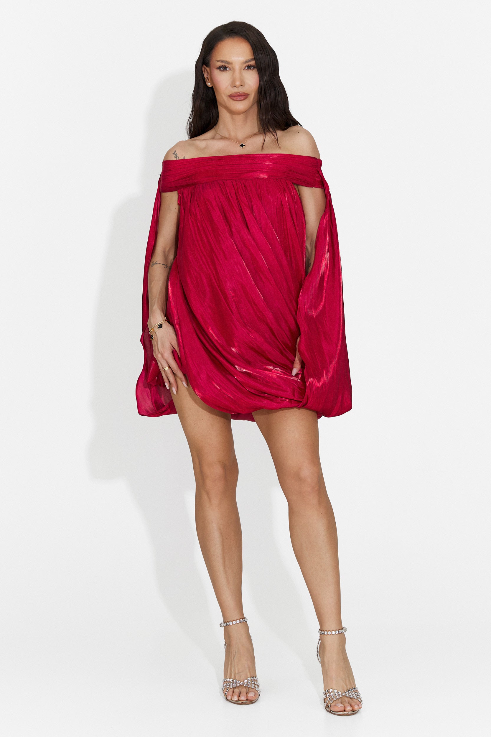 Rochie dama scurta rosie Perya Bogas