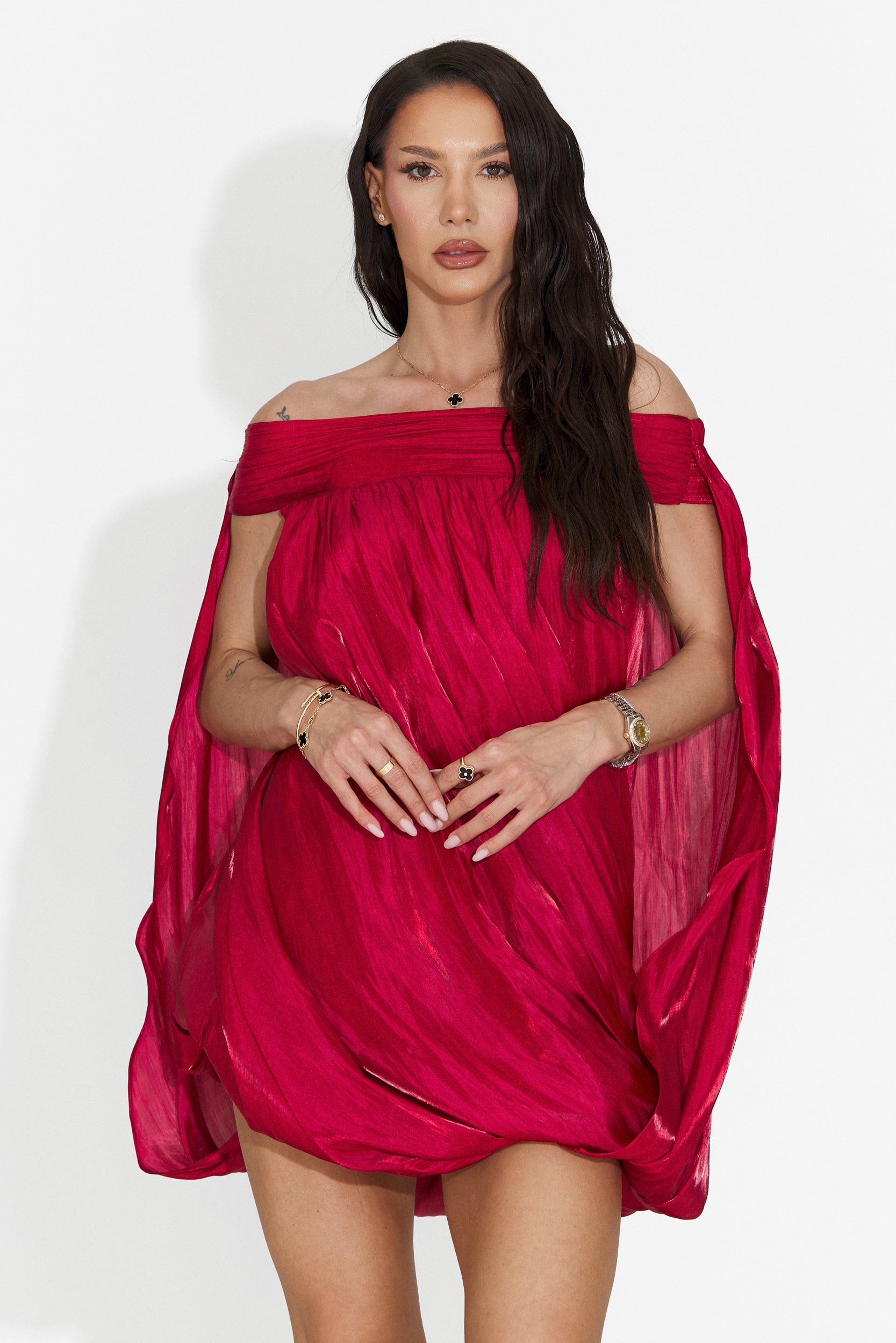 Rochie dama scurta rosie Perya Bogas