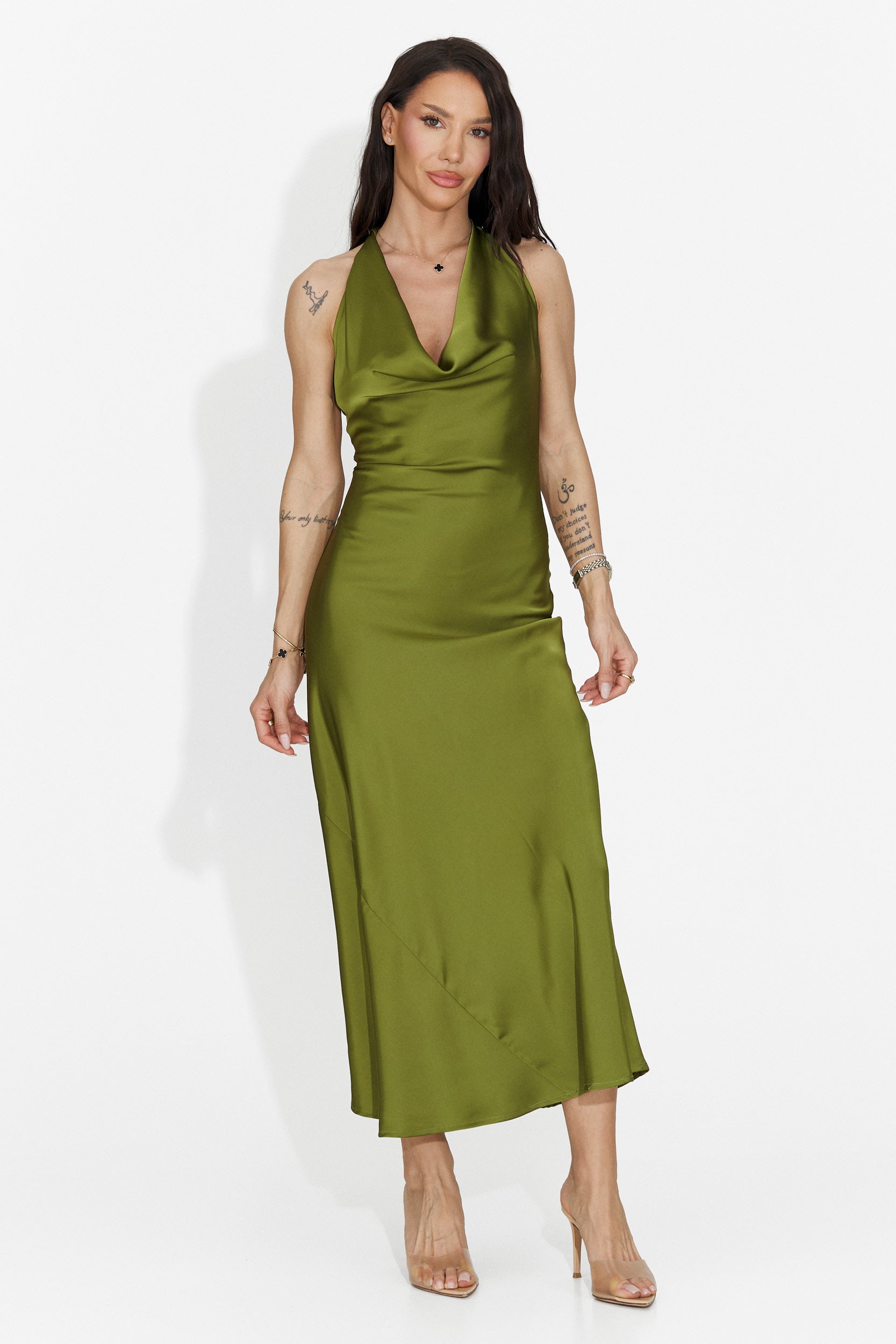 Rochie dama scurta verde Fabiama Bogas