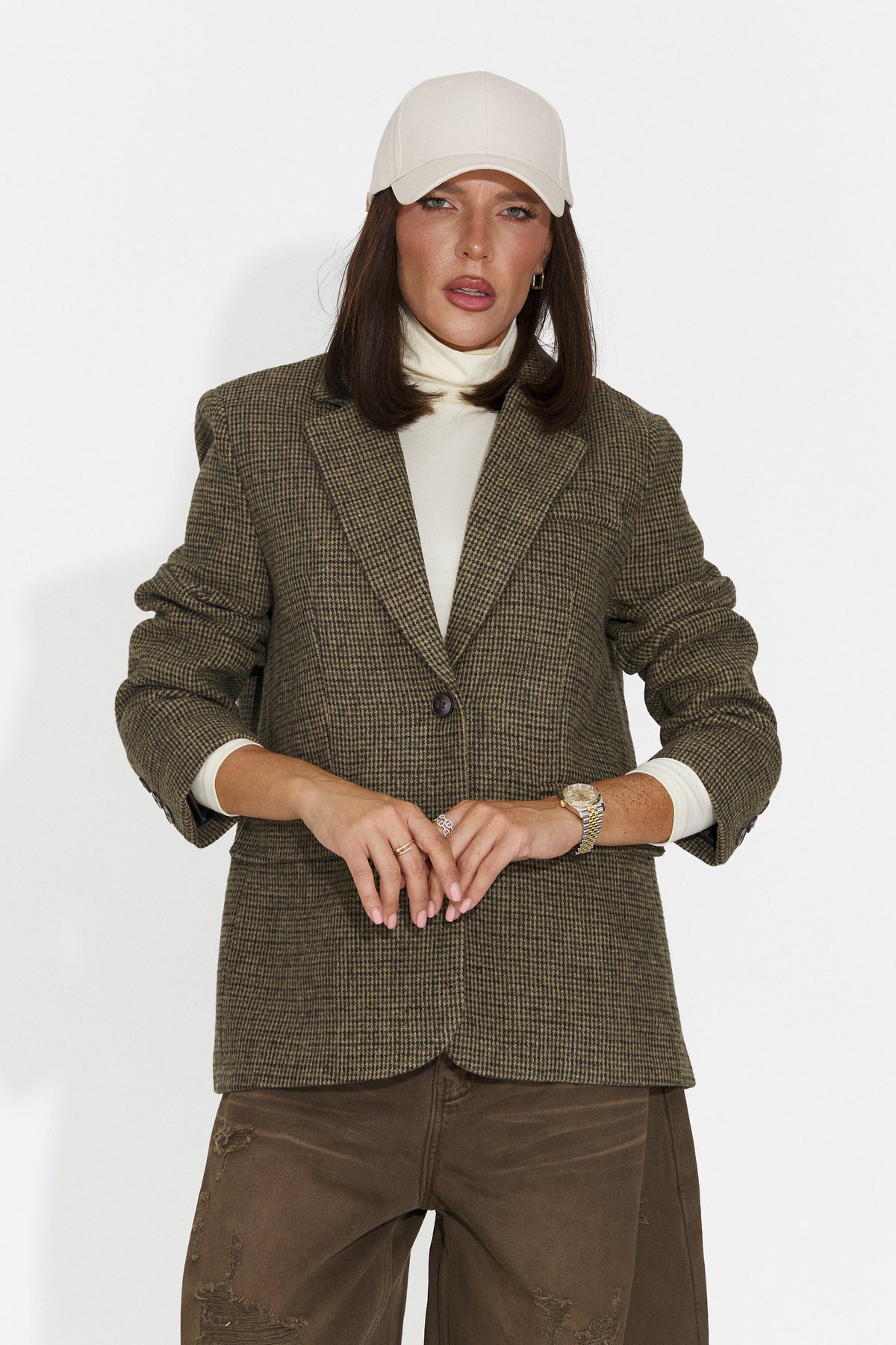 Sacou casual verde Elavaroria Bogas