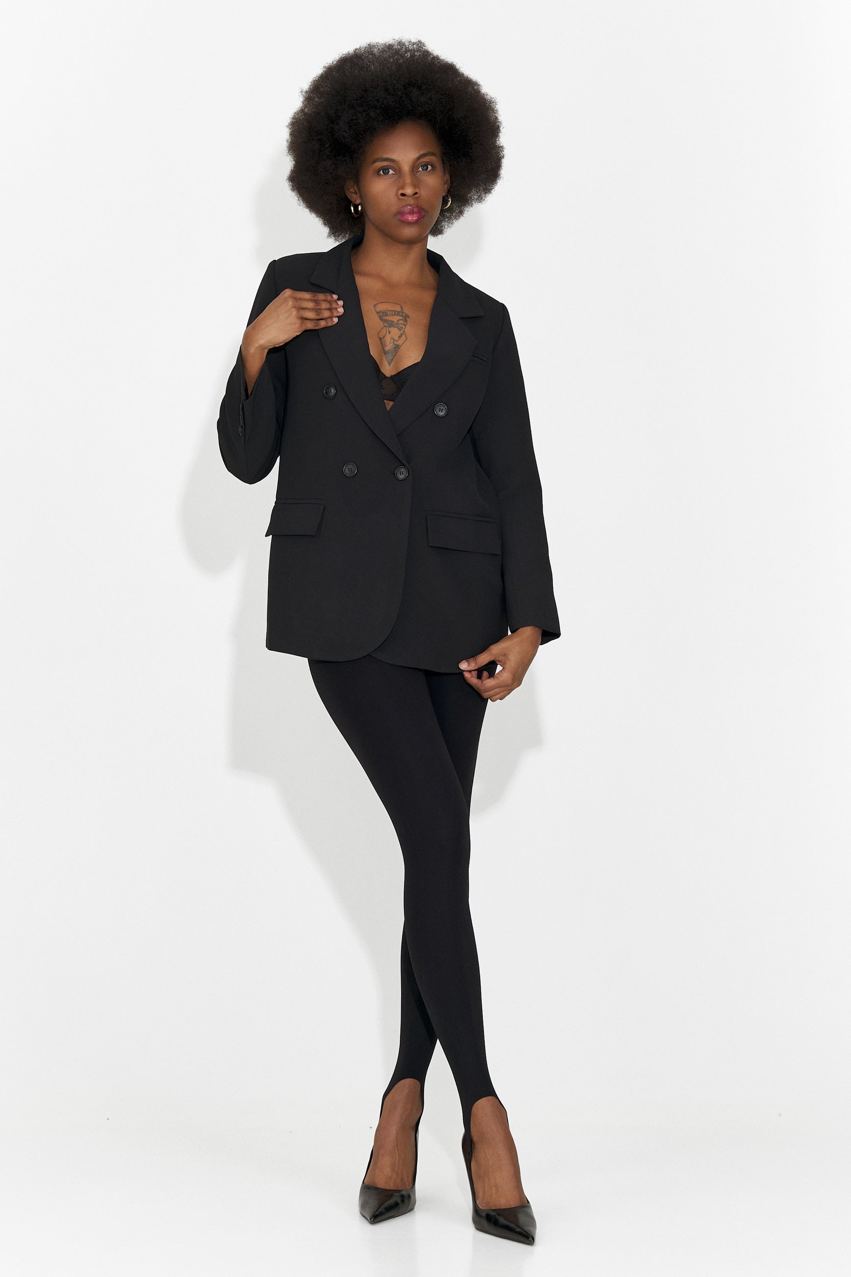 Elegancki Czarny Żakiet Damski Andrei Bogas