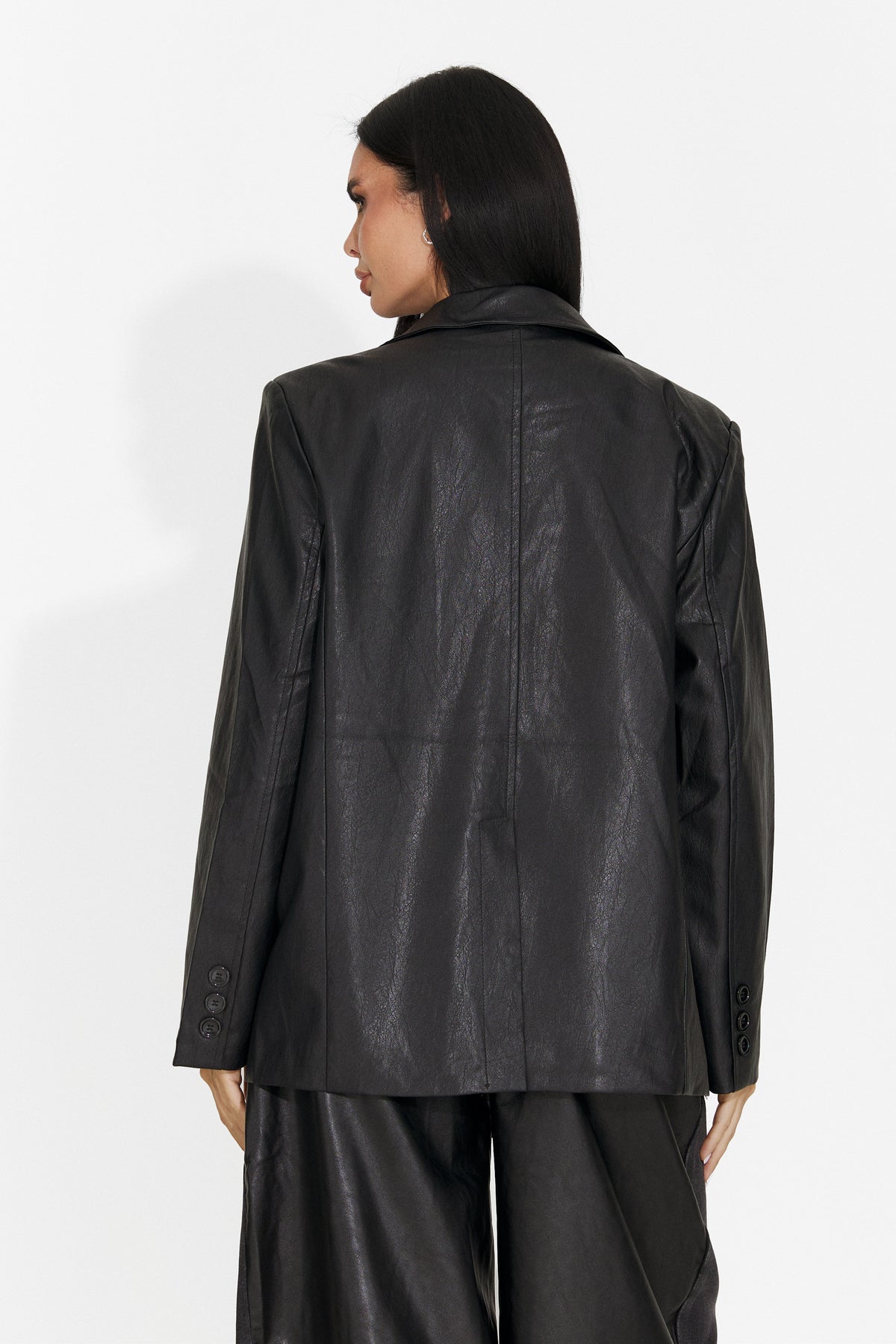 Sacou elegant negru Kavomisa Bogas