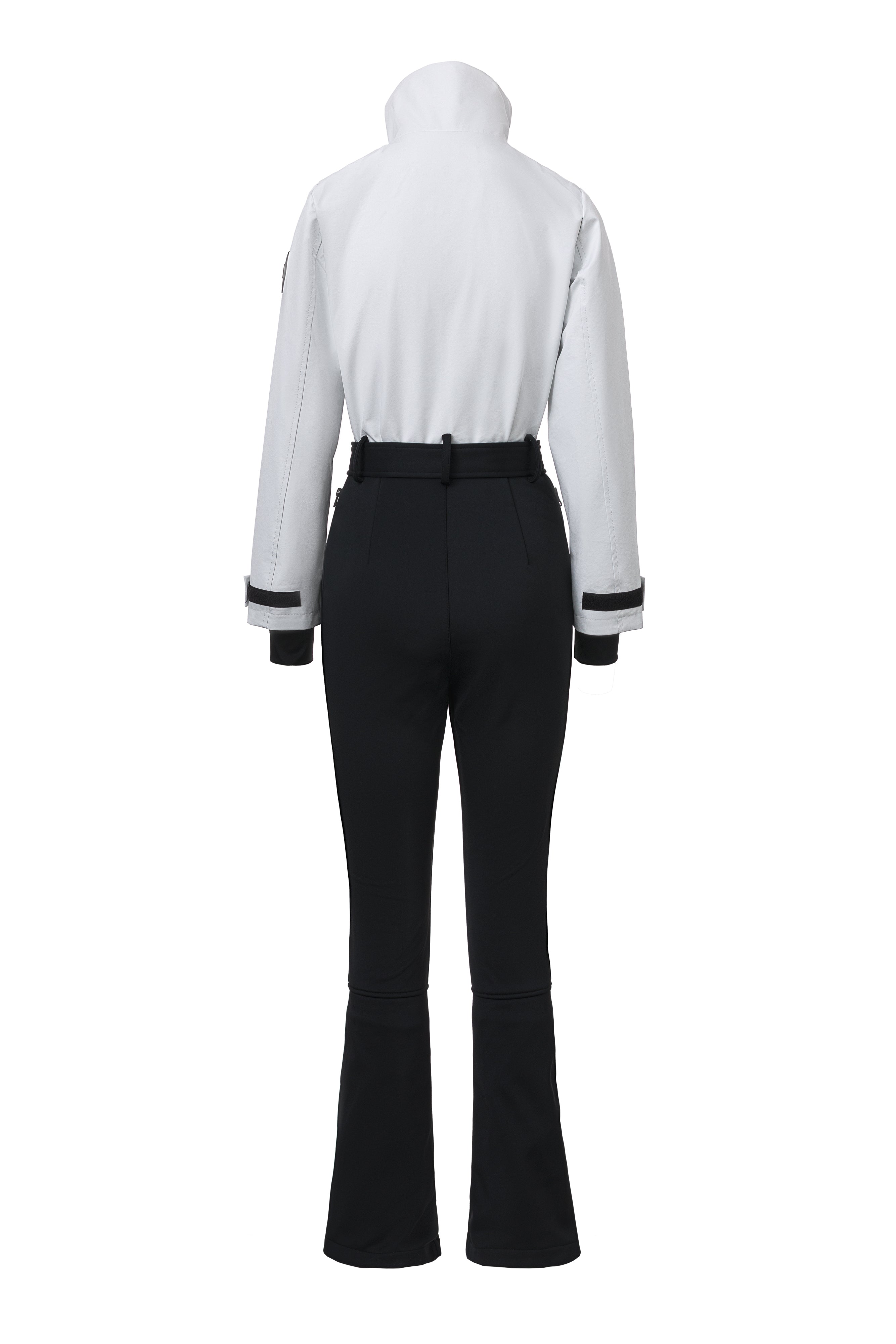 Luźny biało-czarny kombinezon narciarski Glorise Bogas