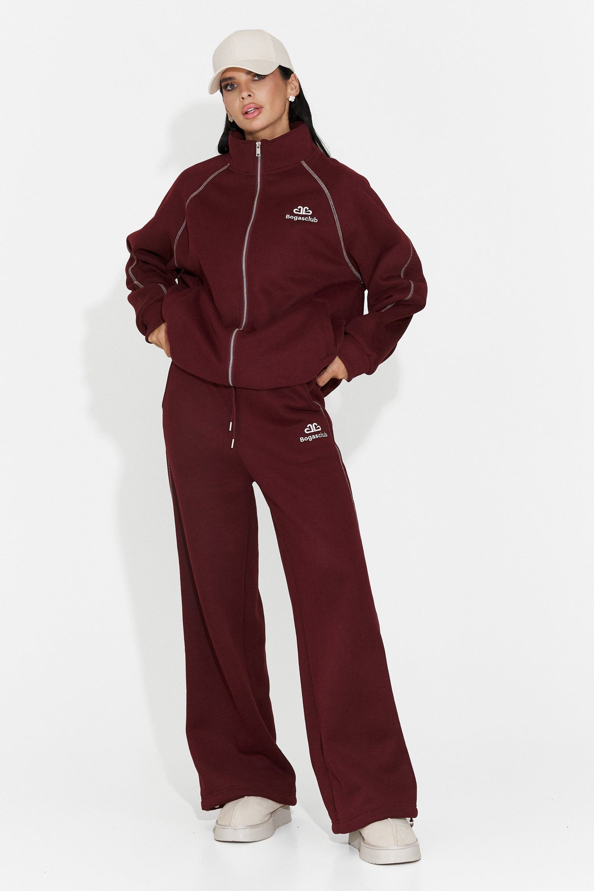Trening casual Burgundy Brisioena Bogas