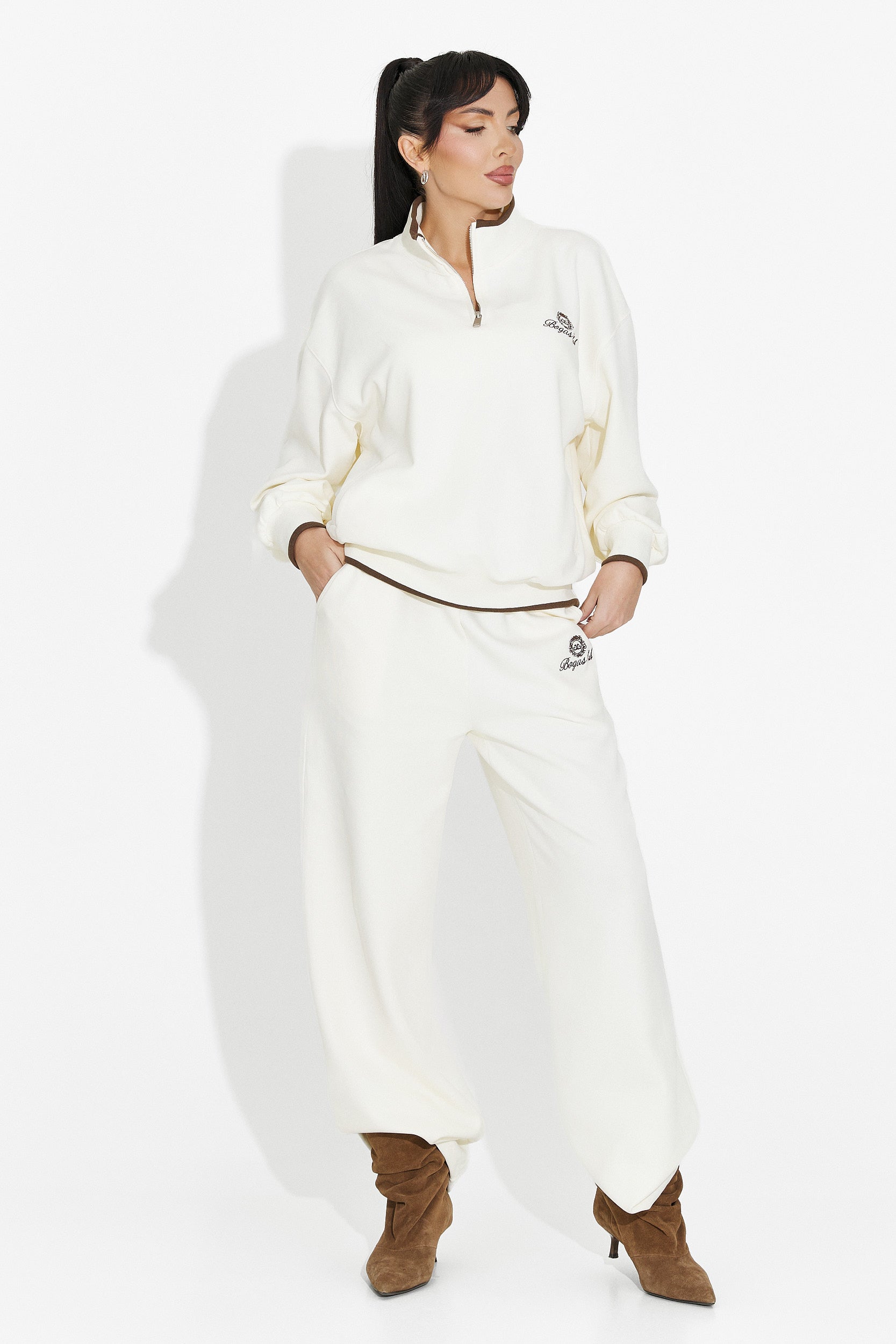 Casual Beige Damskie Treningi Vilmy Bogas