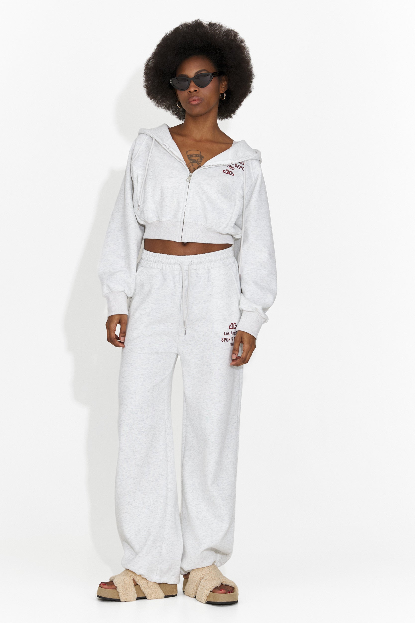 Casualowe Szare Damskie Treningi Belindia Bogas