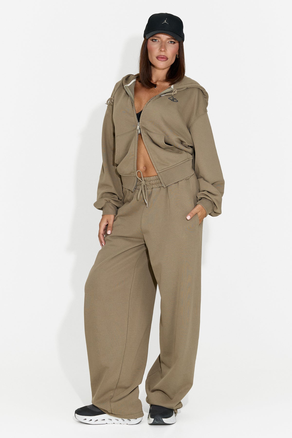 Damski dres casualowy khaki Chavimielia Bogas