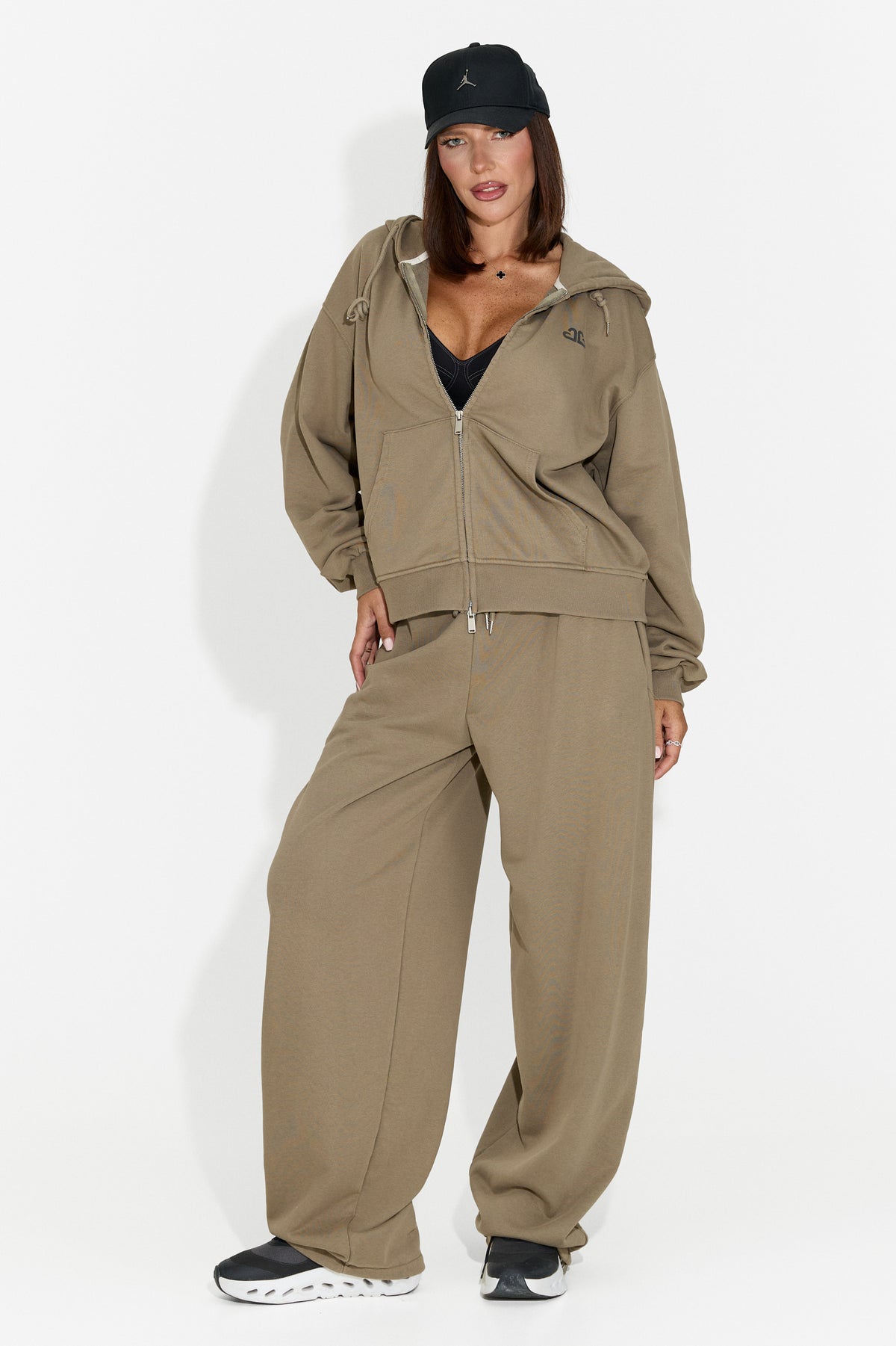 Damski dres casualowy khaki Chavimielia Bogas