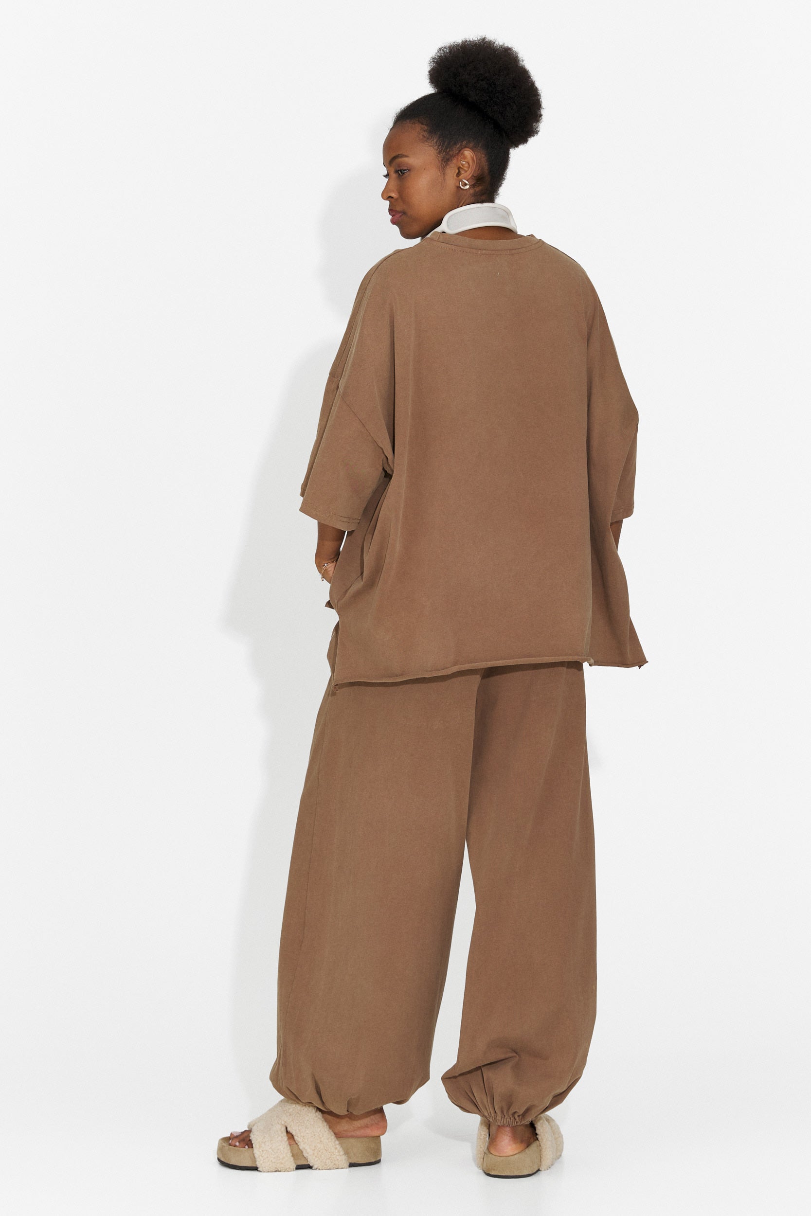 Casualny Brązowy Dres Treningowy dla Kobiet Edelweis Bogas