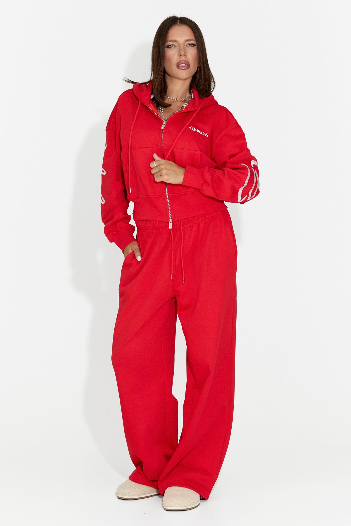 Damski dres casualowy czerwony Jaliraeria Bogas