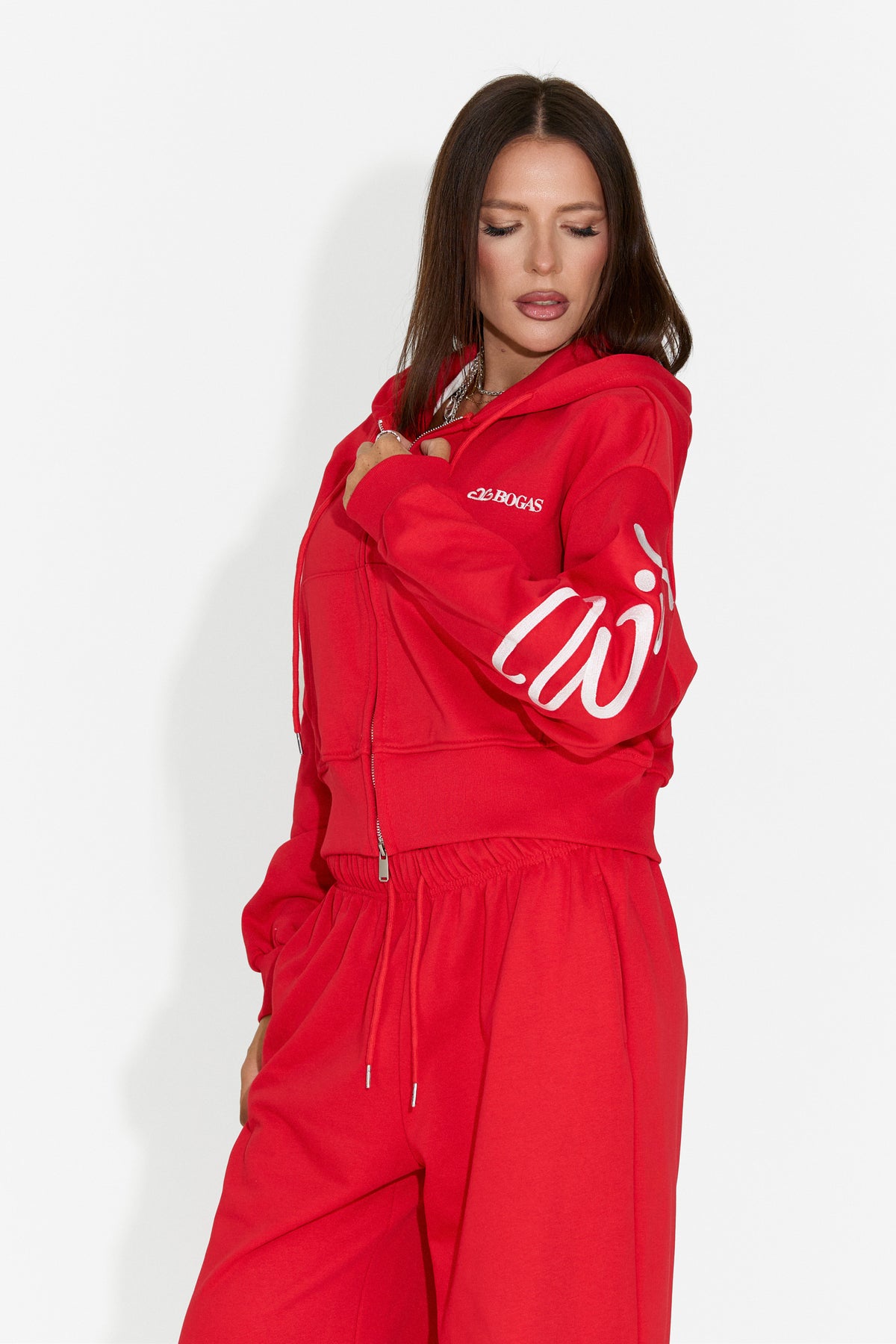 Damski dres casualowy czerwony Jaliraeria Bogas