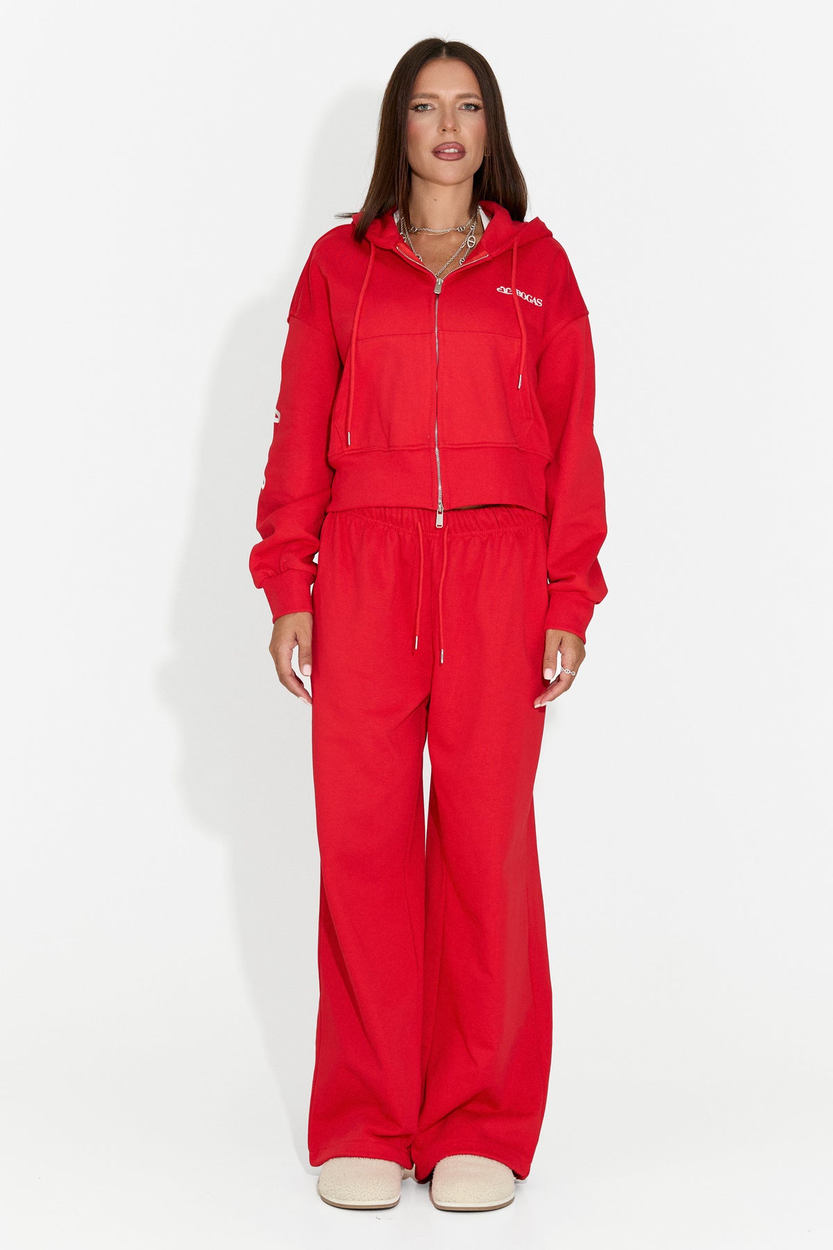 Damski dres casualowy czerwony Jaliraeria Bogas
