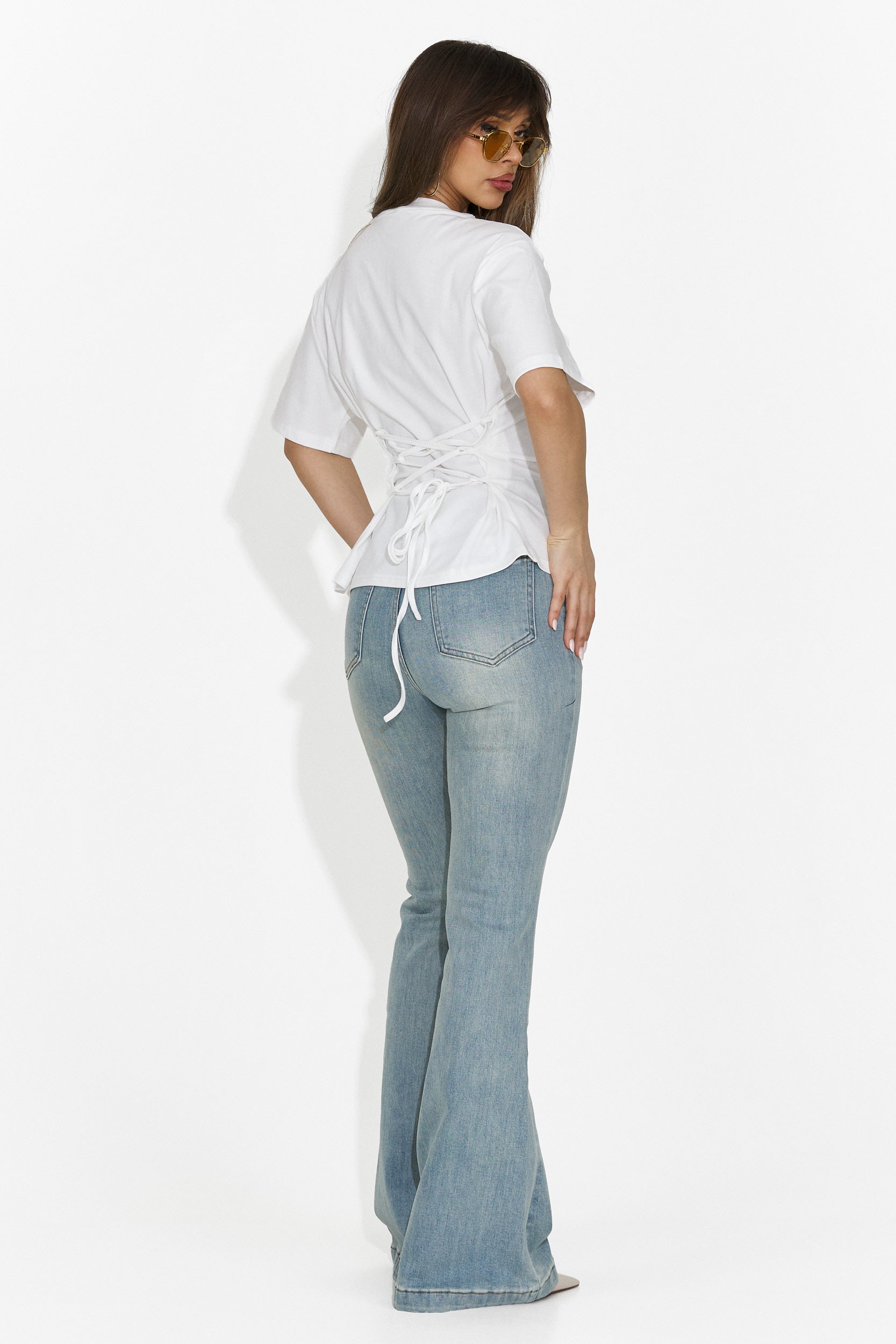 Casualowy Biały Damski T-shirt Latrice Bogas