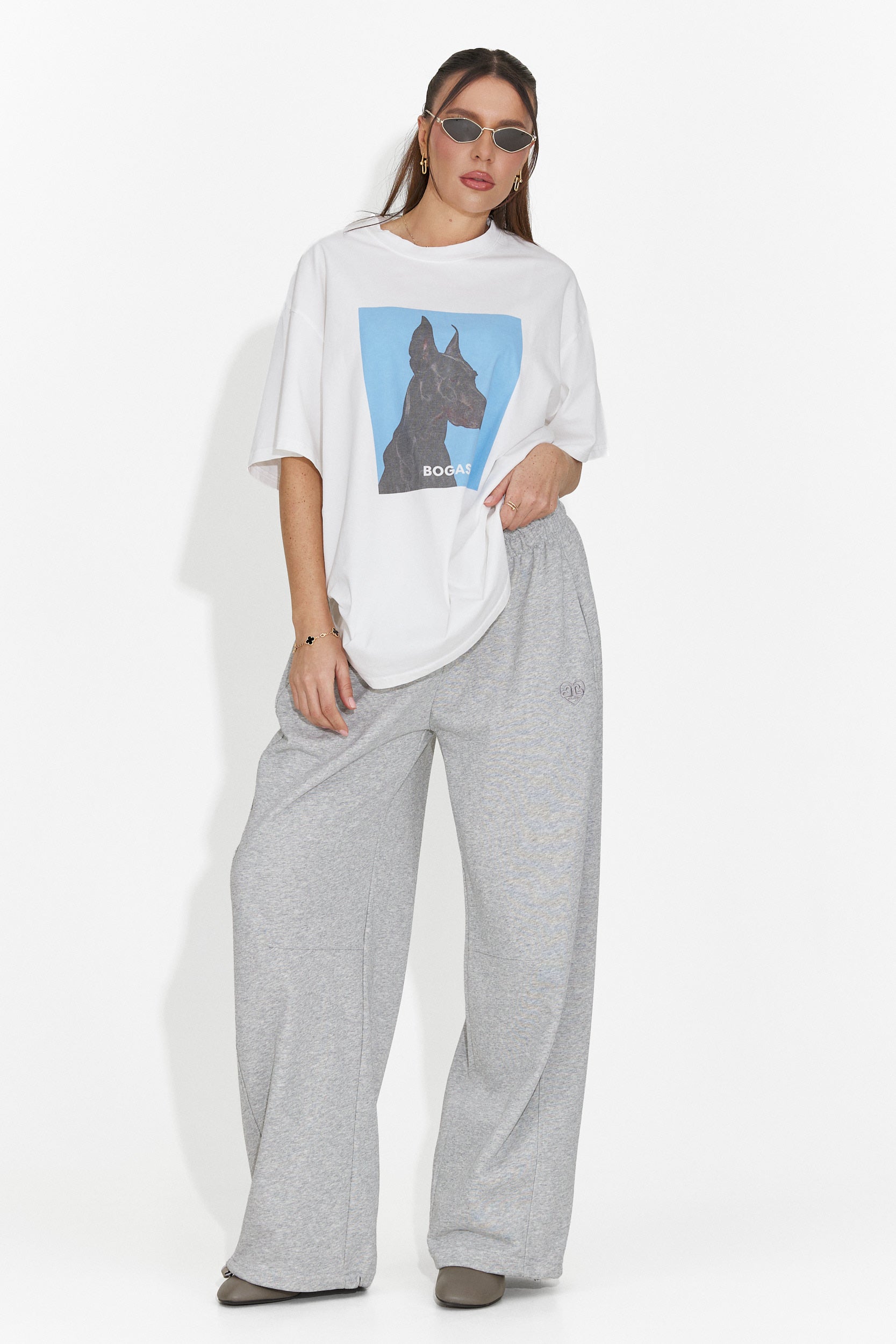 Solenia Bogas Casual Biała Koszulka Damska