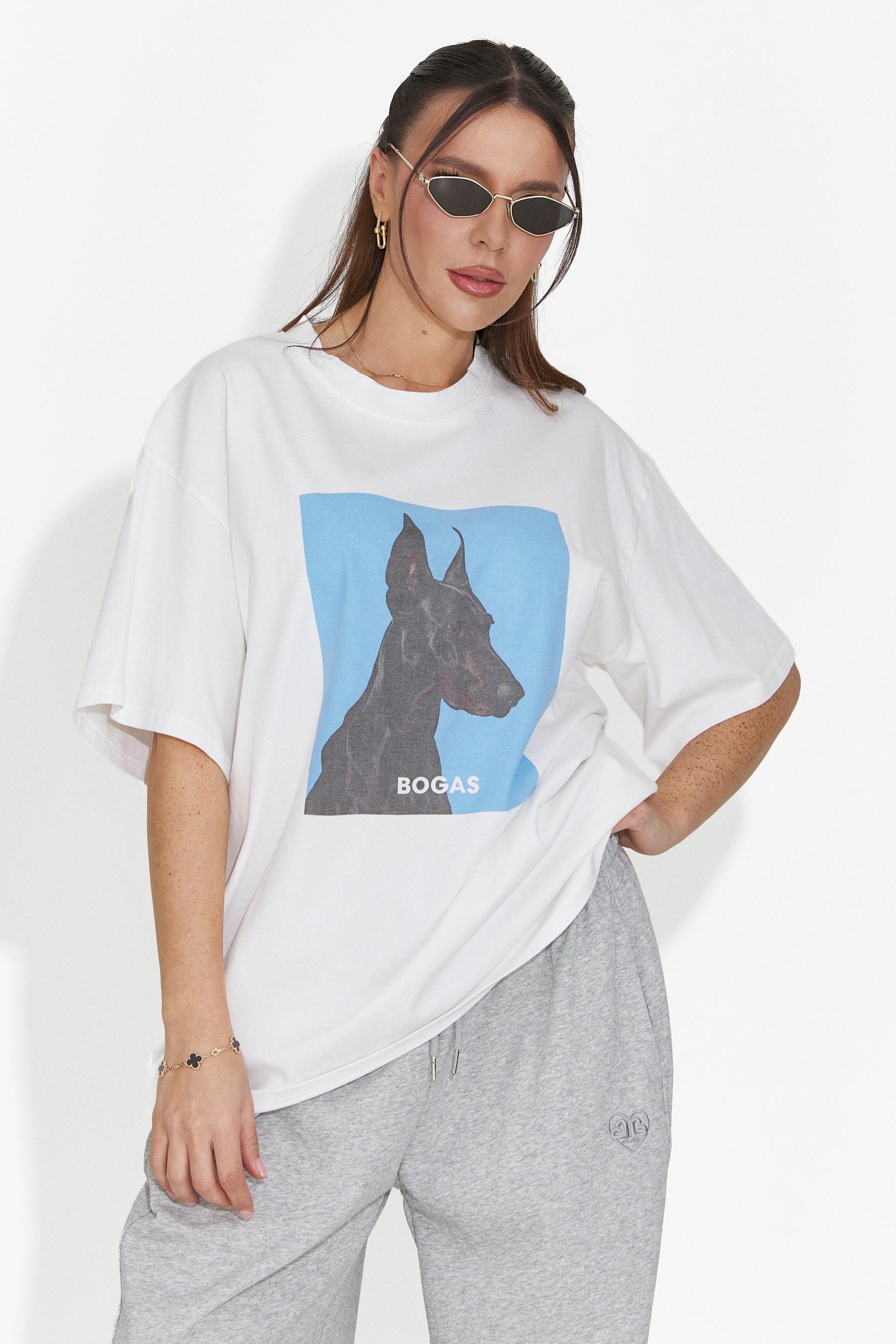 Solenia Bogas Casual Biała Koszulka Damska