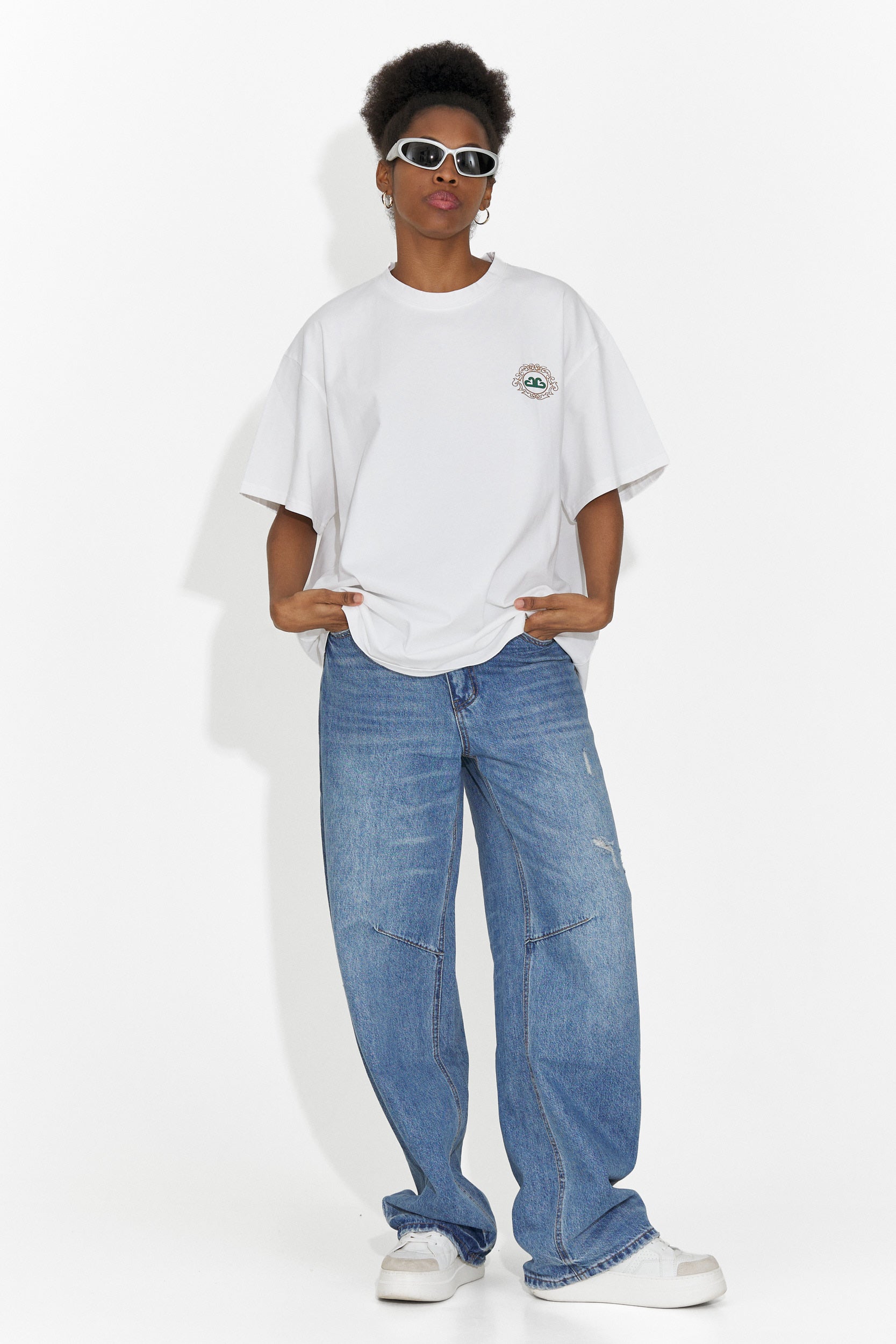 Zoenia Bogas Casual Biała Damska Koszulka T-shirt