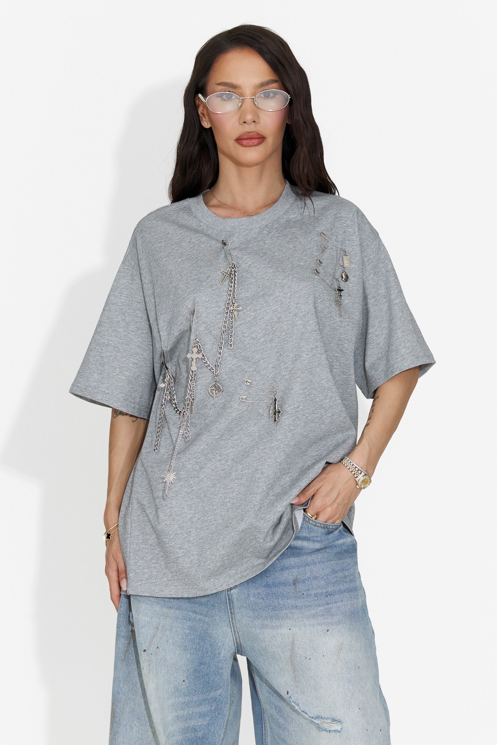 Kohleria Bogas Szary Damski T-Shirt