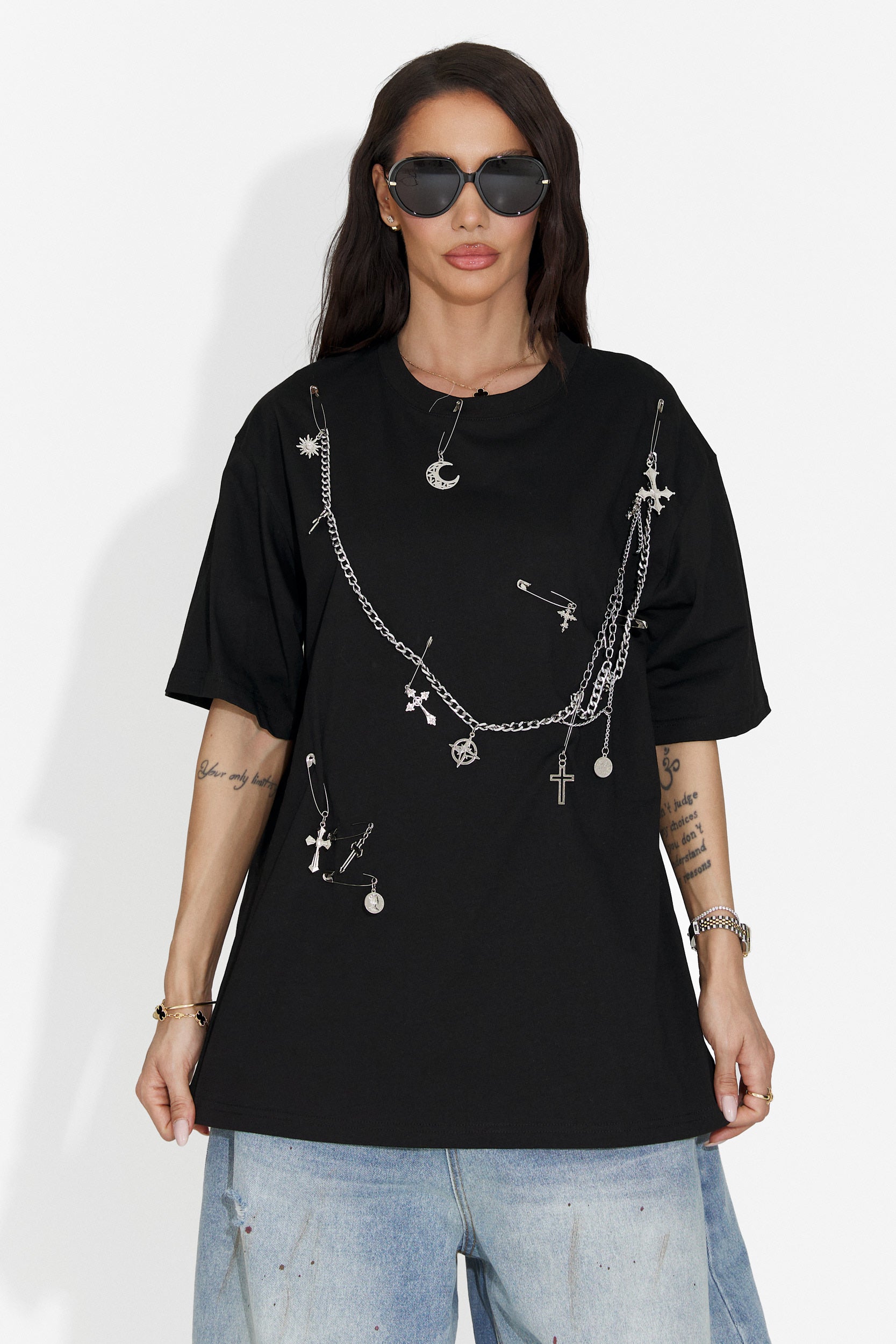 Kohleria Bogas Casual Czarny Damski T-shirt