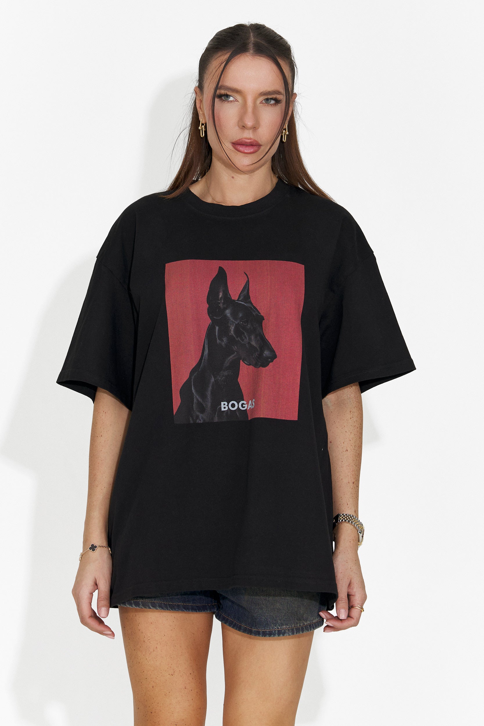 Solenia Bogas Casualna Czarna Koszulka dla Kobiet